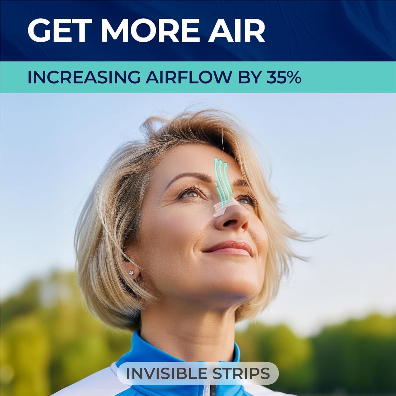 Tiras Nasales Peace&Quiet PQ 40 para Ronquidos - Alivio Congestión