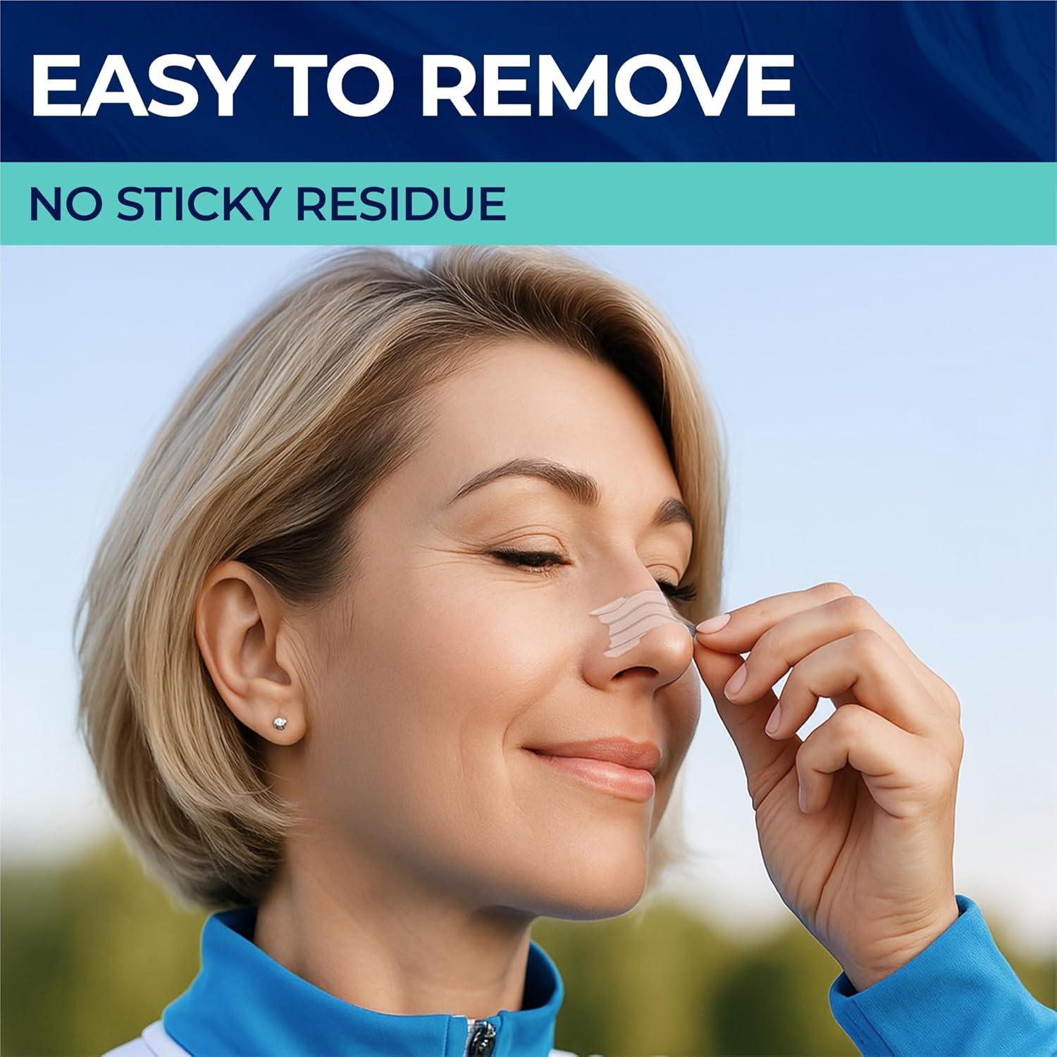 Tiras Nasales Peace&Quiet PQ 40 para Ronquidos - Alivio Congestión