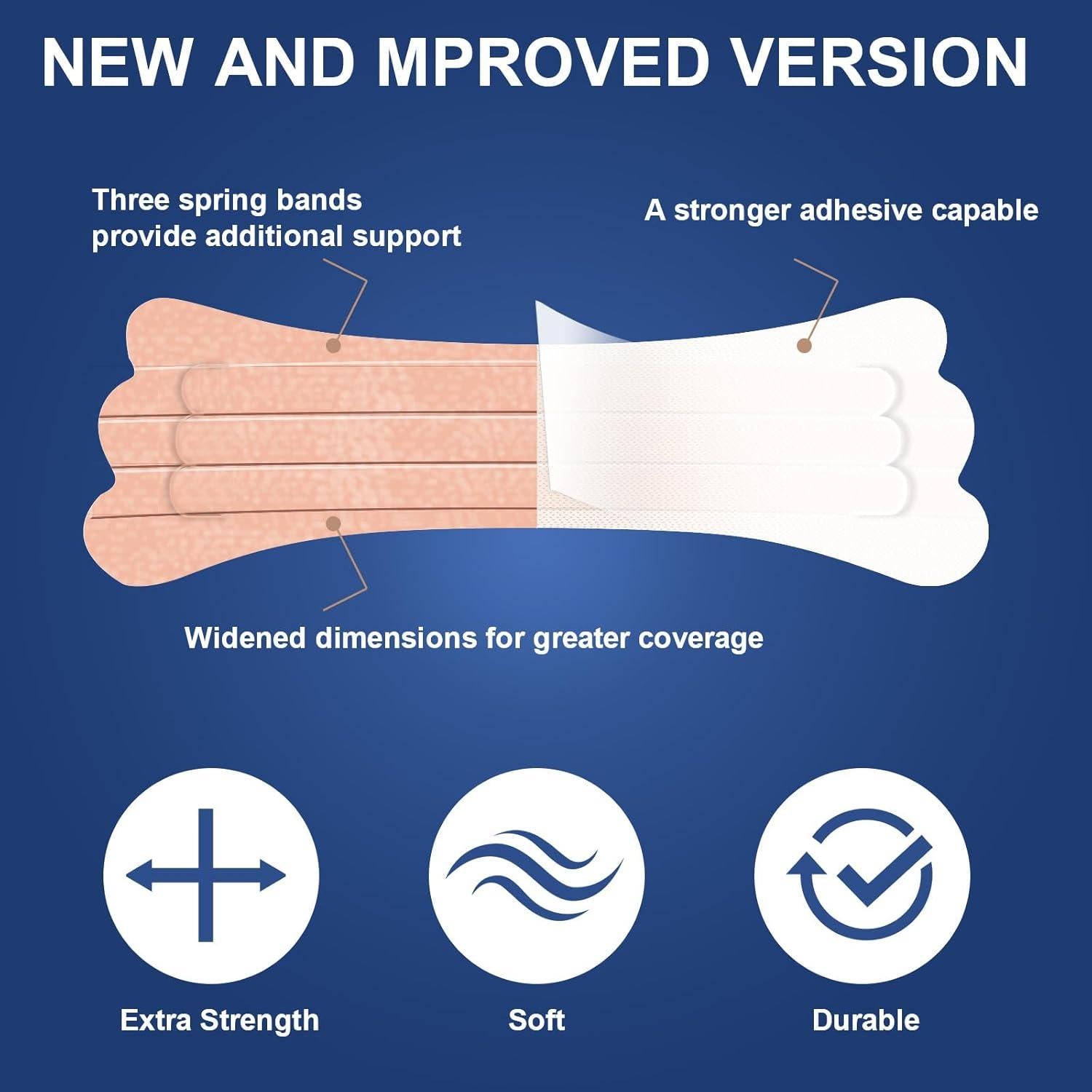Tiras Nasales Antirronquidos Nqyzen - 60 Piezas, Fuerza Extra
