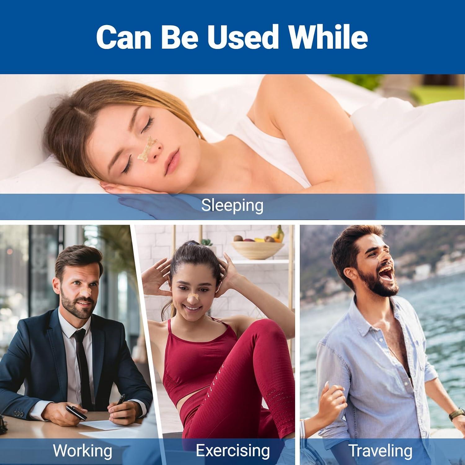 Tiras Nasales iShanCare 30 Conteo para Mejor Sueño y Respiración