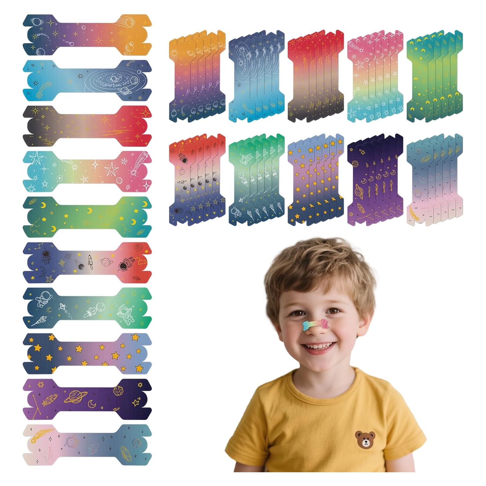 60 Tiras Nasales para Niños Kuabiz 44x14mm Antirronquidos