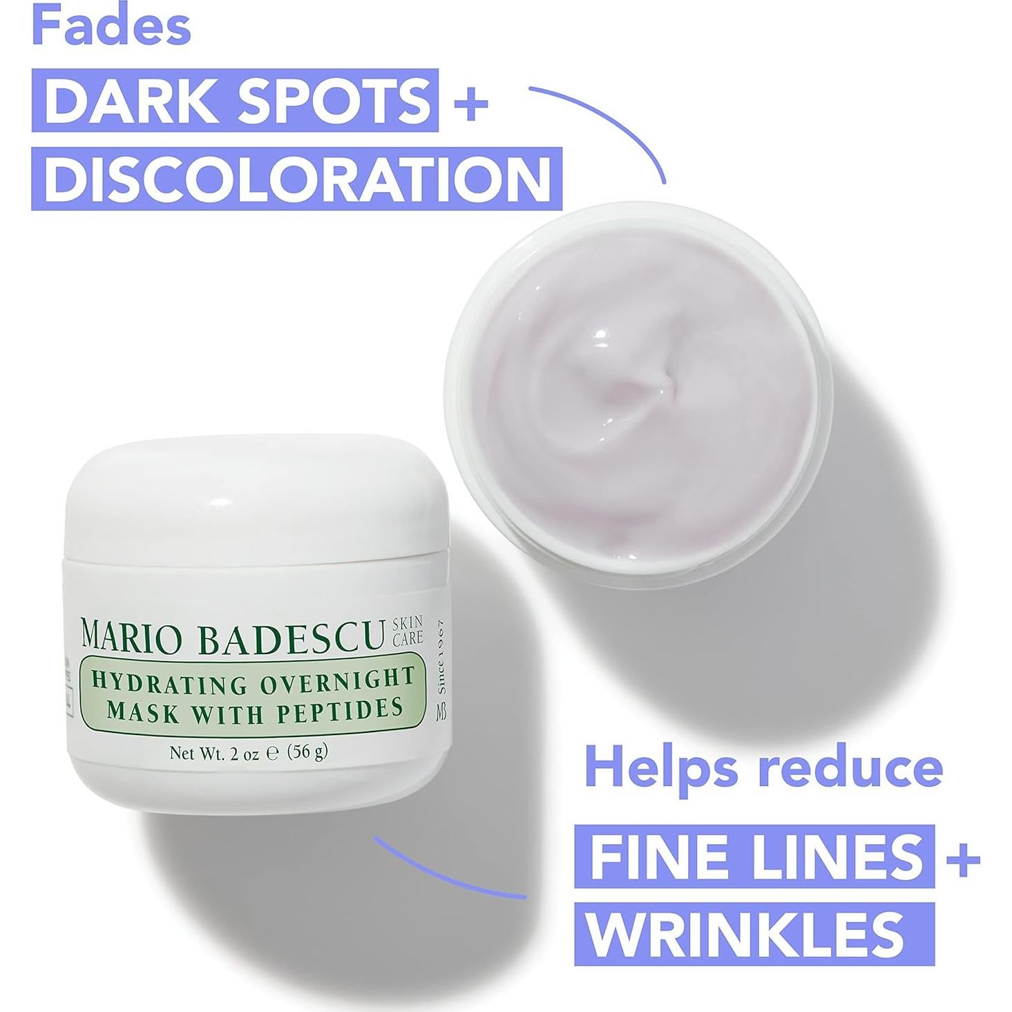 Máscara Hidratante Nocturna Mario Badescu 59 ml Antienvejecimiento