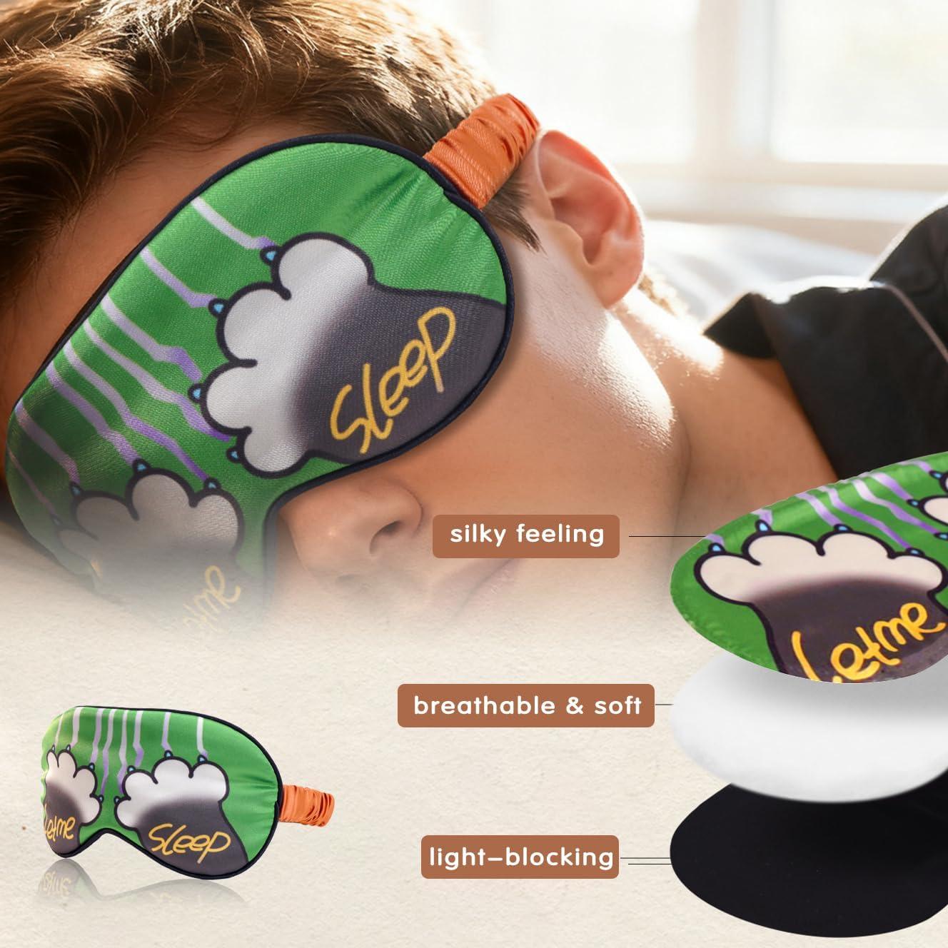 Mascarillas para dormir BERMIFA 3 paquetes de satén suave