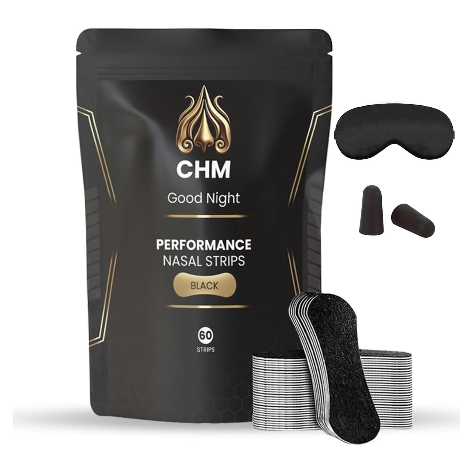 Tiras Nasales CHM para Ronquidos - 60 Unidades Hipoalergénicas