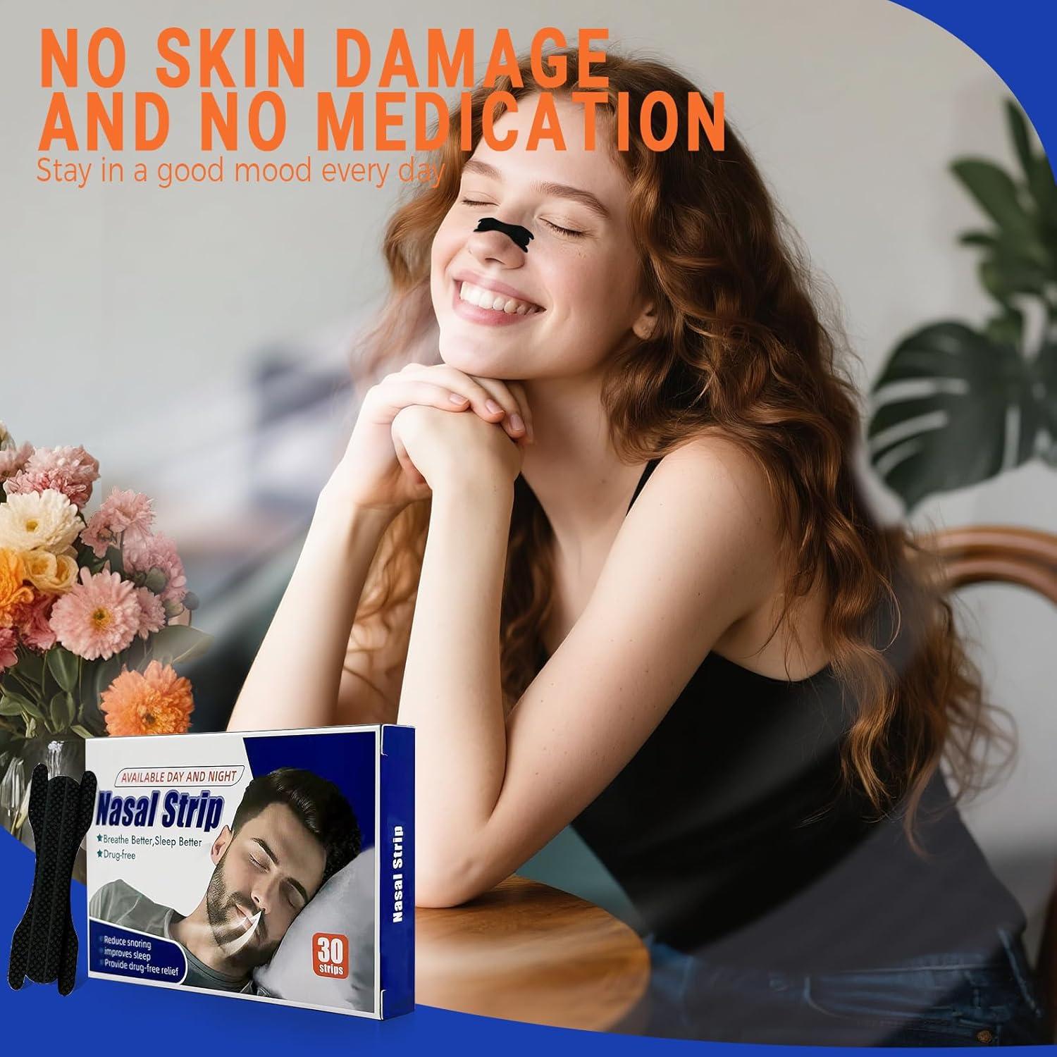 Tiras Nasales Antironquidos Fepgsy - Alivio Congestión 8.5cm