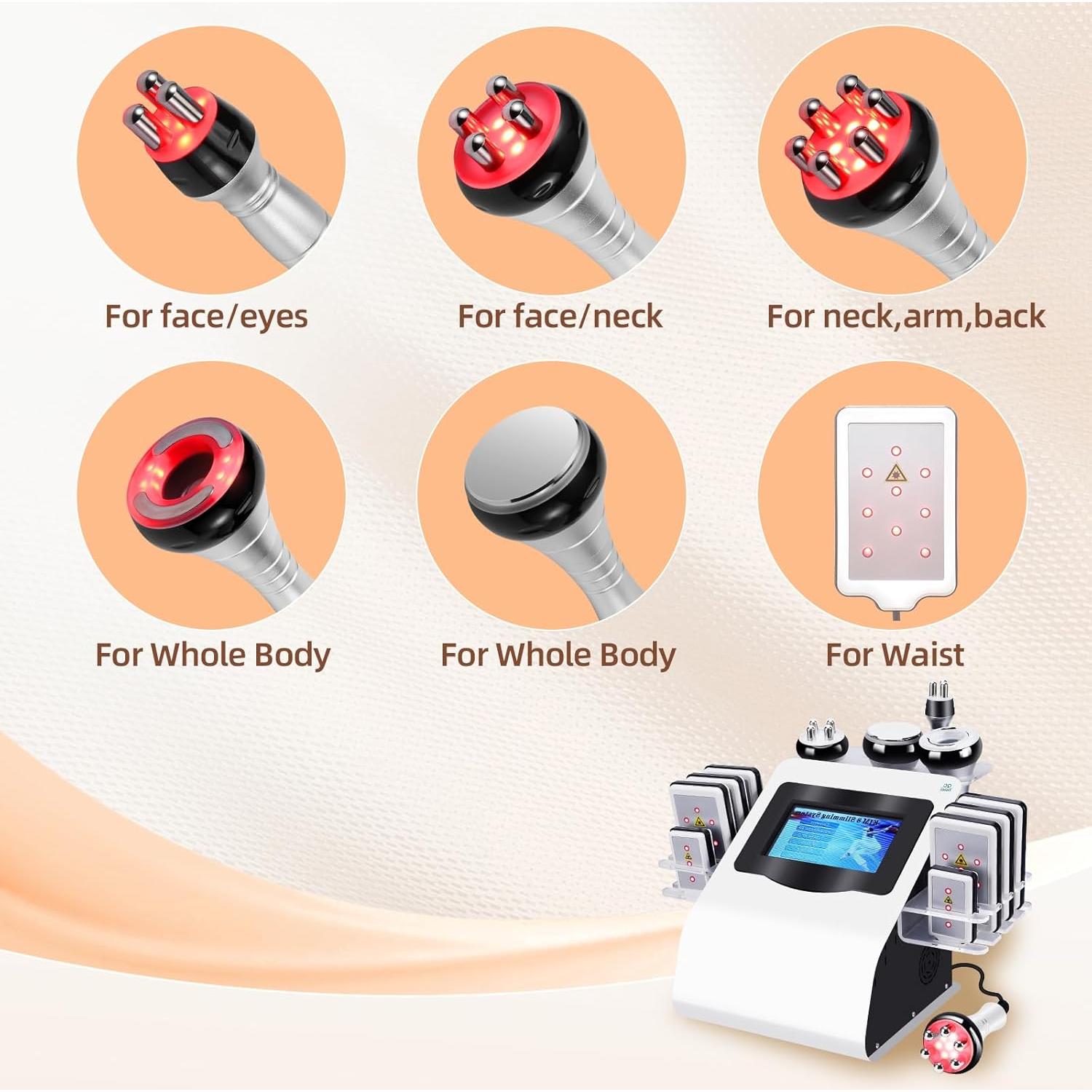 Máquina de Masaje Multifuncional Aentil 6 en 1 para Cuerpo y Cara