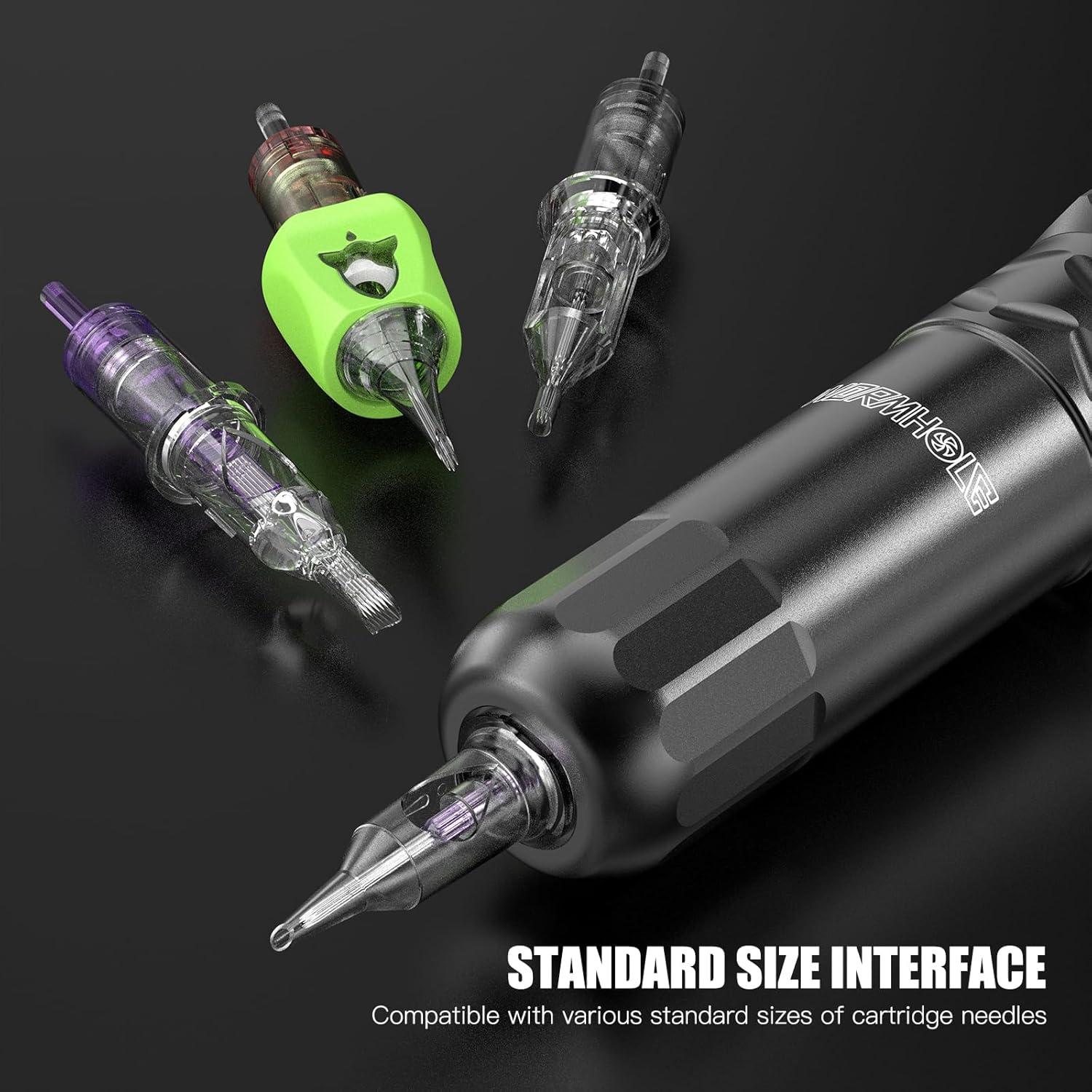 Kit de Tatuaje Profesional Wormhole WTK375 Inalámbrico 20 Piezas