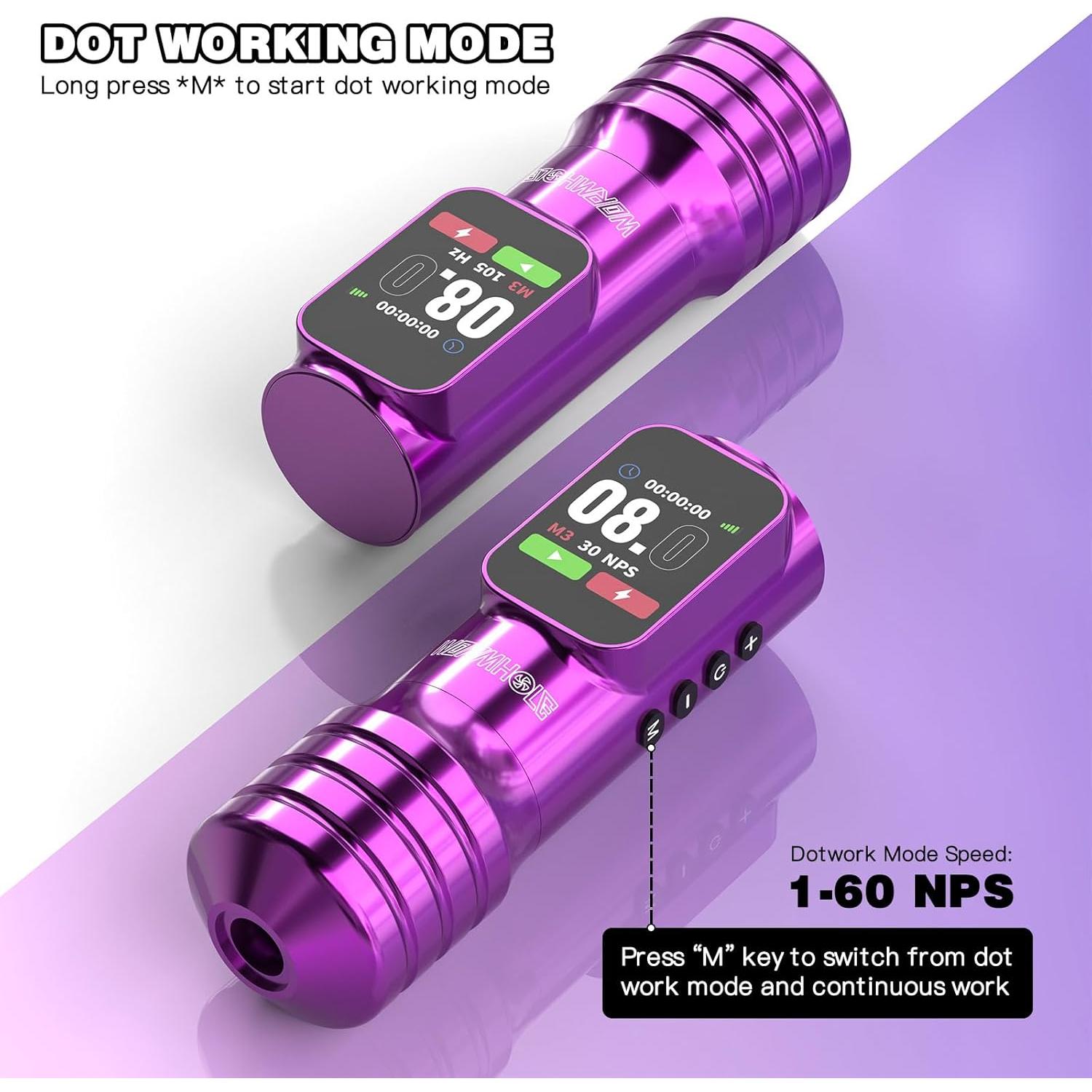 Kit de Tatuaje Wormhole con Bolígrafo Inalámbrico y Tinta Xtreme