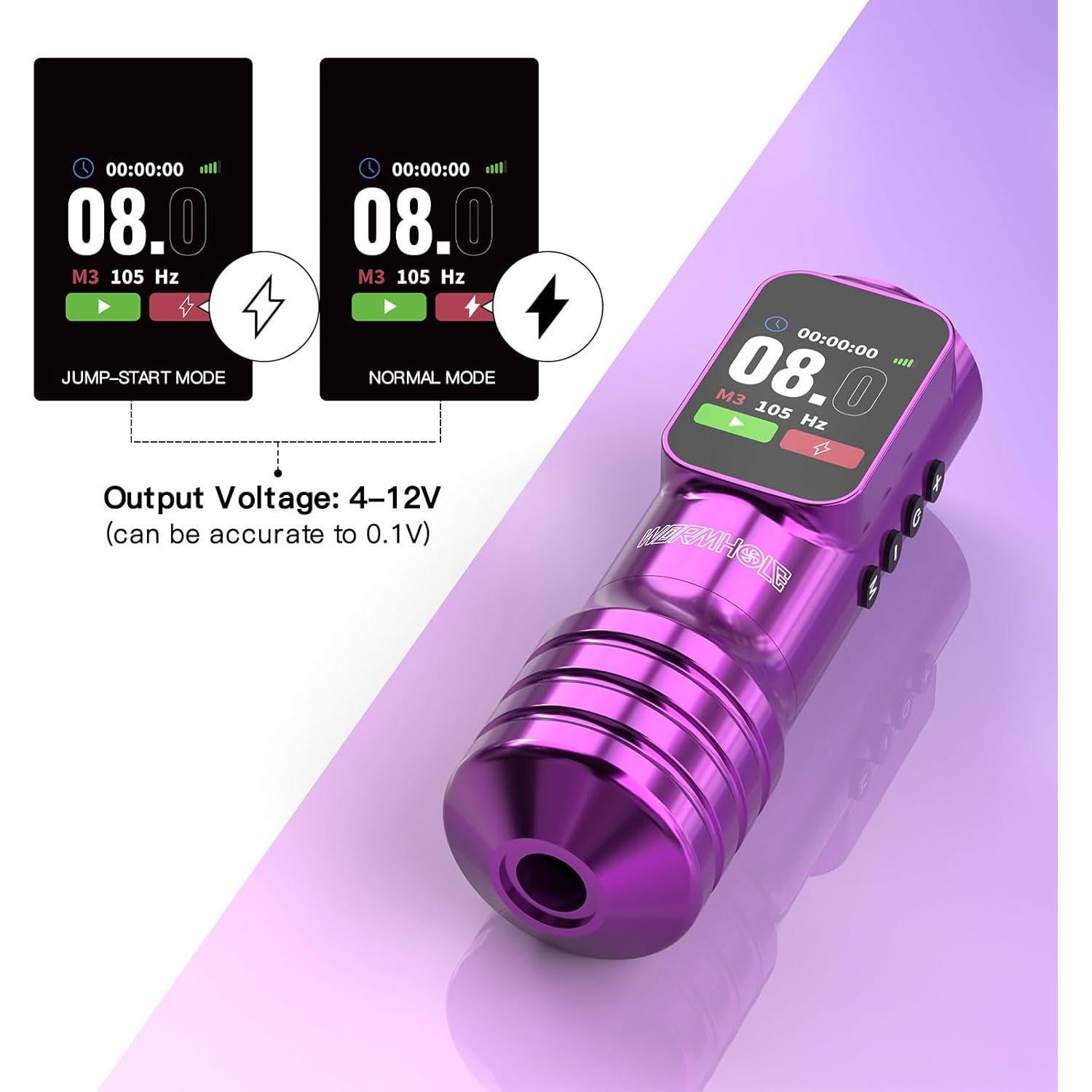 Kit de Tatuaje Wormhole con Bolígrafo Inalámbrico y Tinta Xtreme