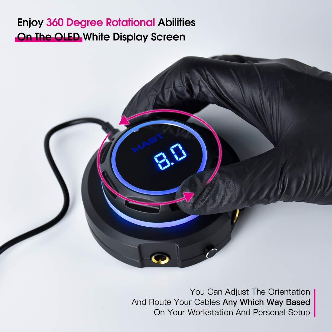 Kit de Tatuaje Completo Mast P10 Pen Halo con Agujas y Tinta