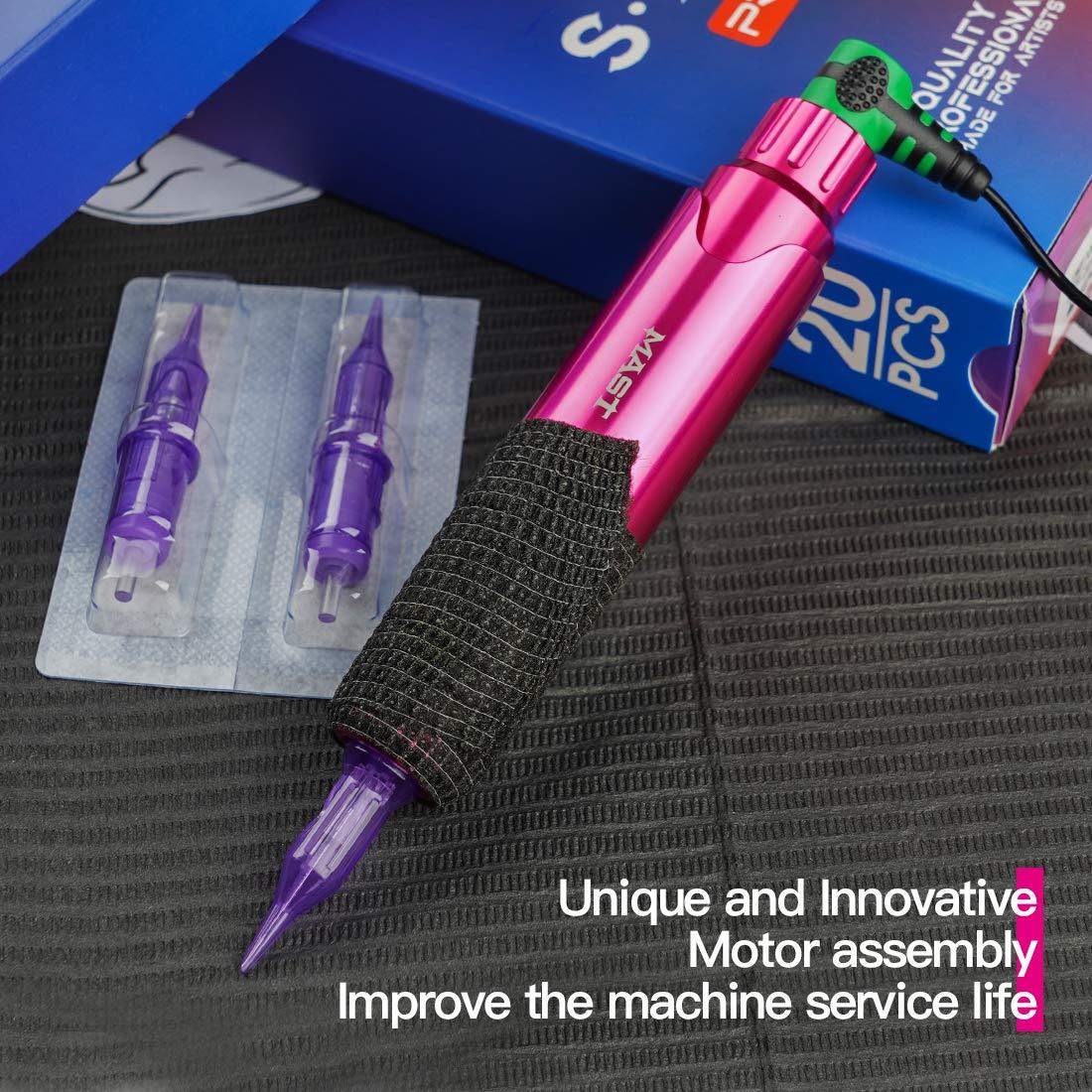 Kit de Tatuaje Completo Mast P10 Pen Halo con Agujas y Tinta