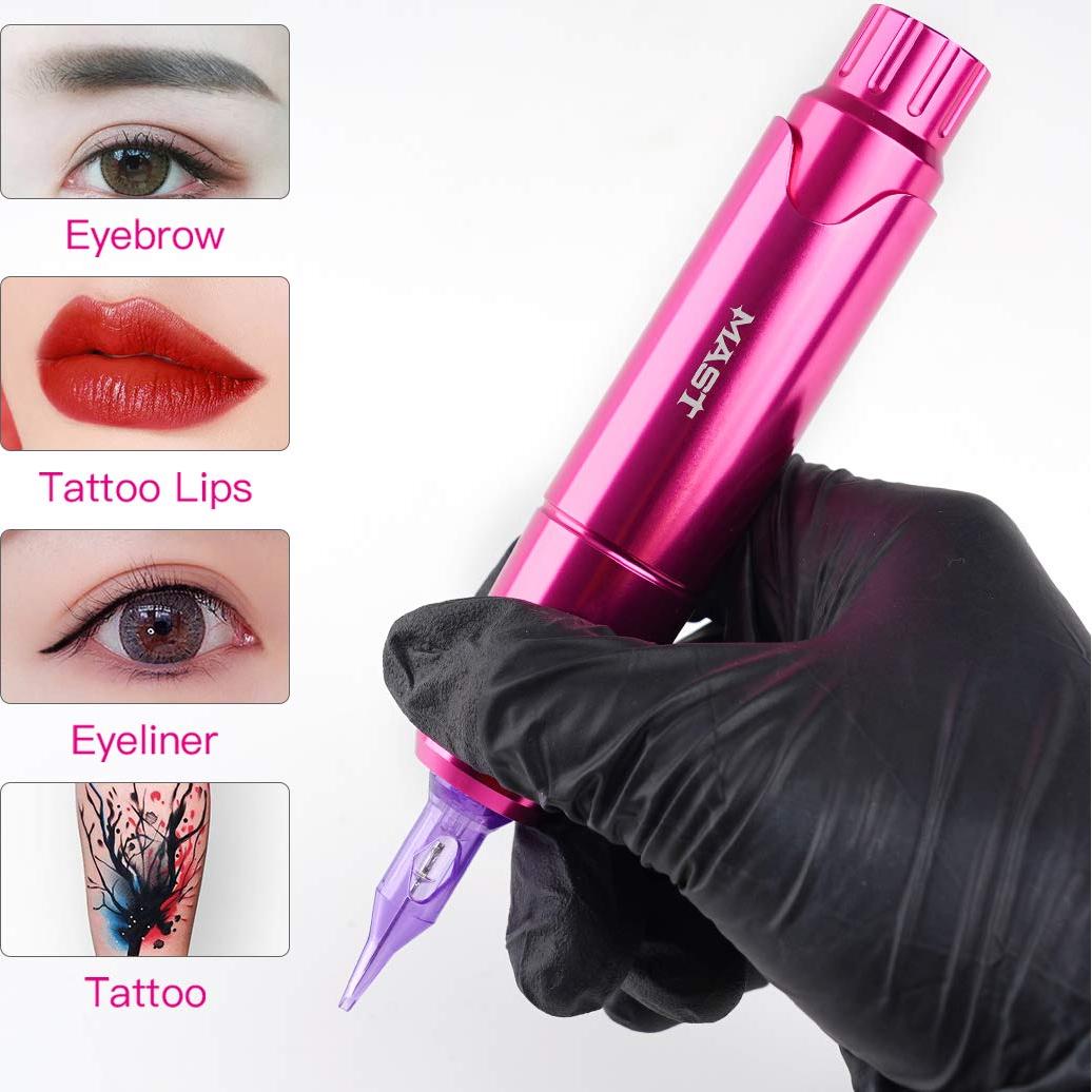 Kit de Tatuaje Completo Mast P10 Pen Halo con Agujas y Tinta