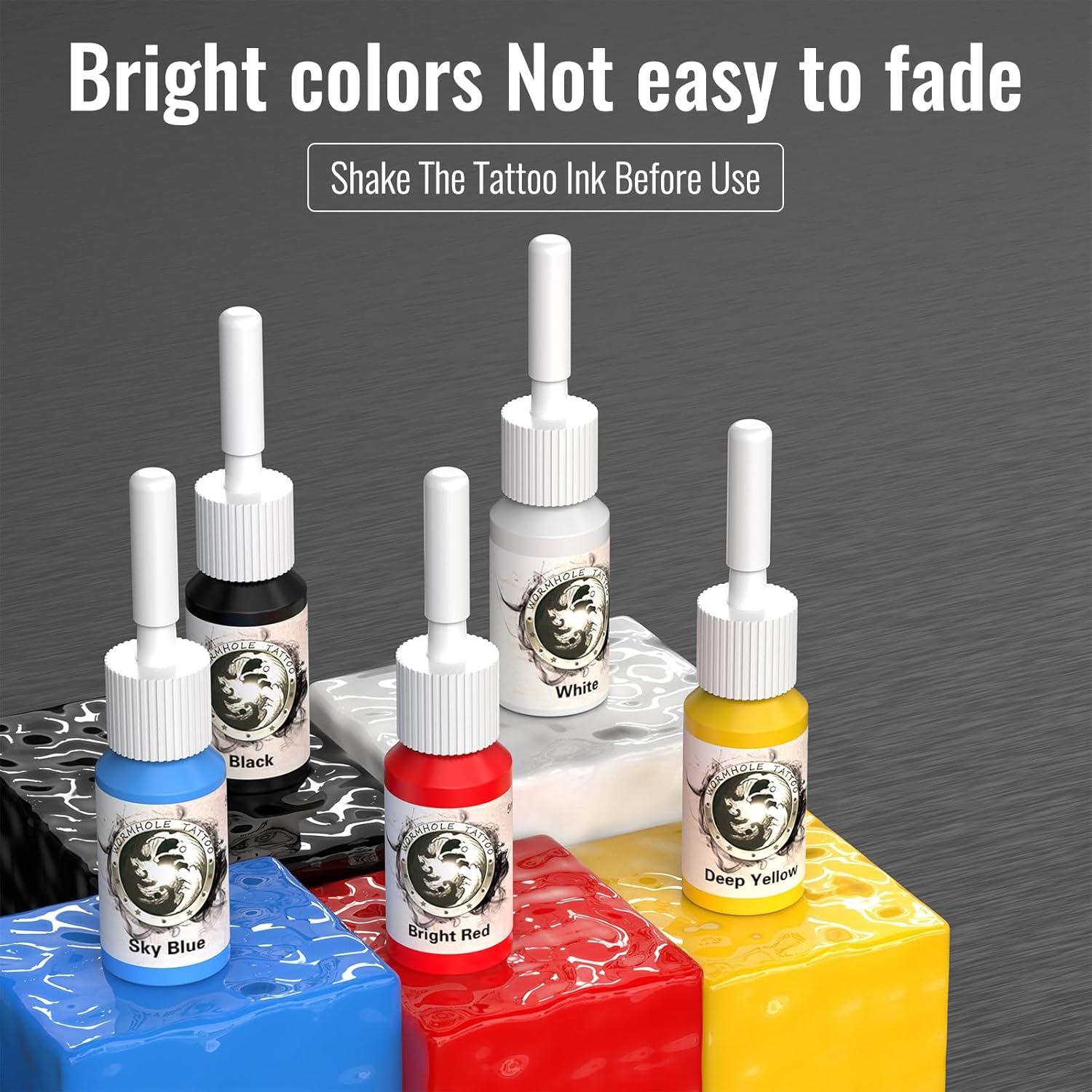 Kit de Tatuaje Inalámbrico Padieoe con 20 Agujas y Batería 1200mAh