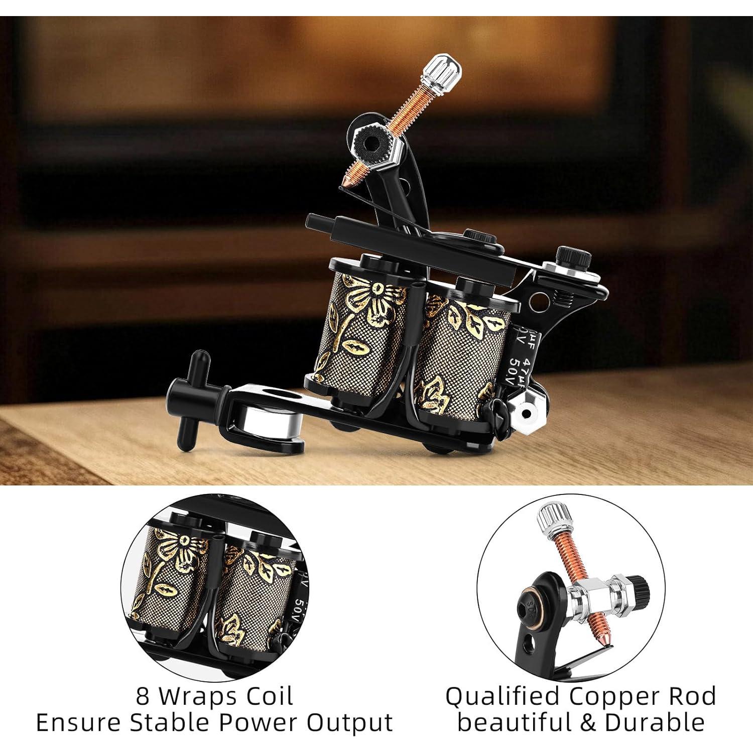 Máquina de Tatuaje Bobina ATOMUS 8 Enrollamientos para Principiantes