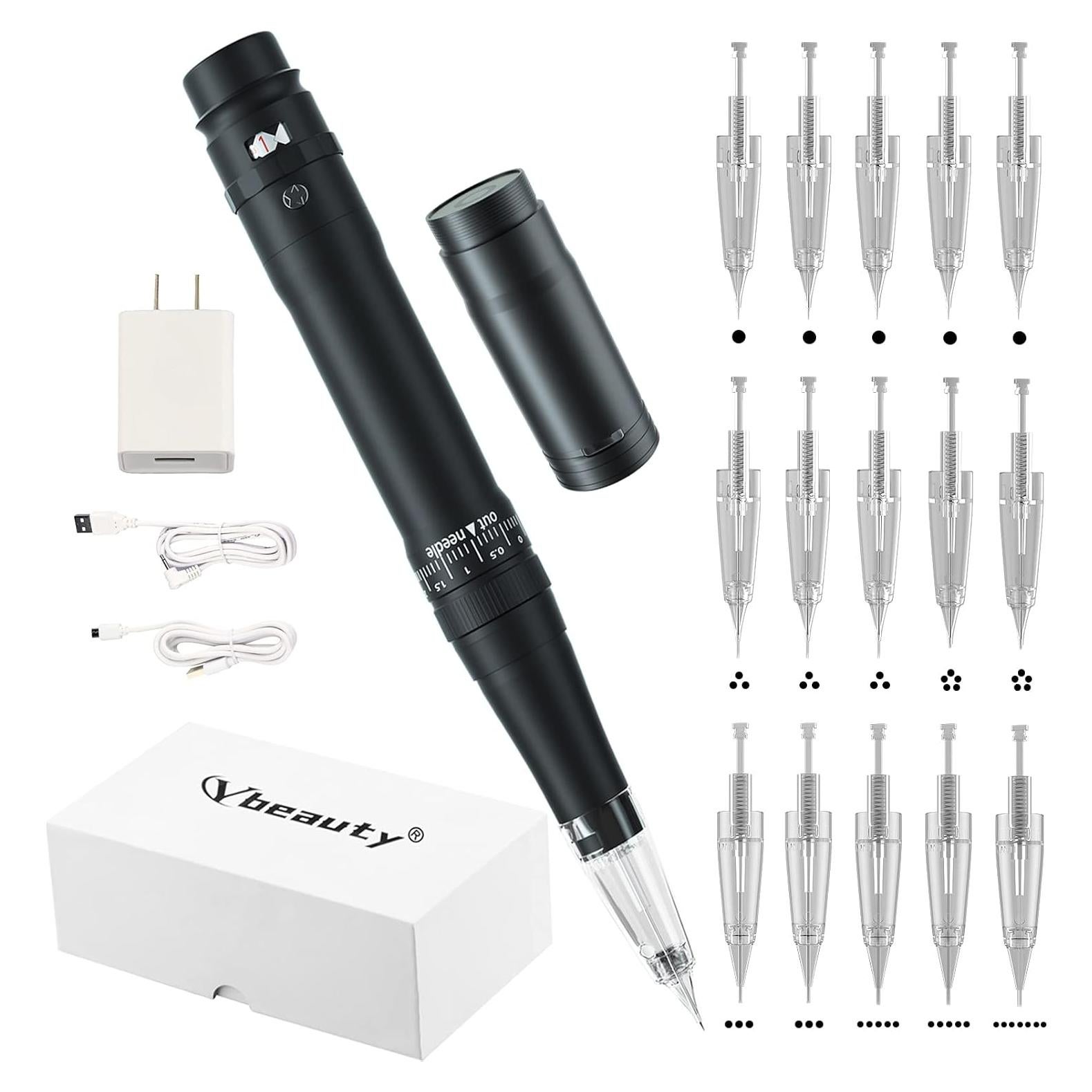 Kit Máquina Tatuaje Cejas Permanente Knigt1776 15 Agujas