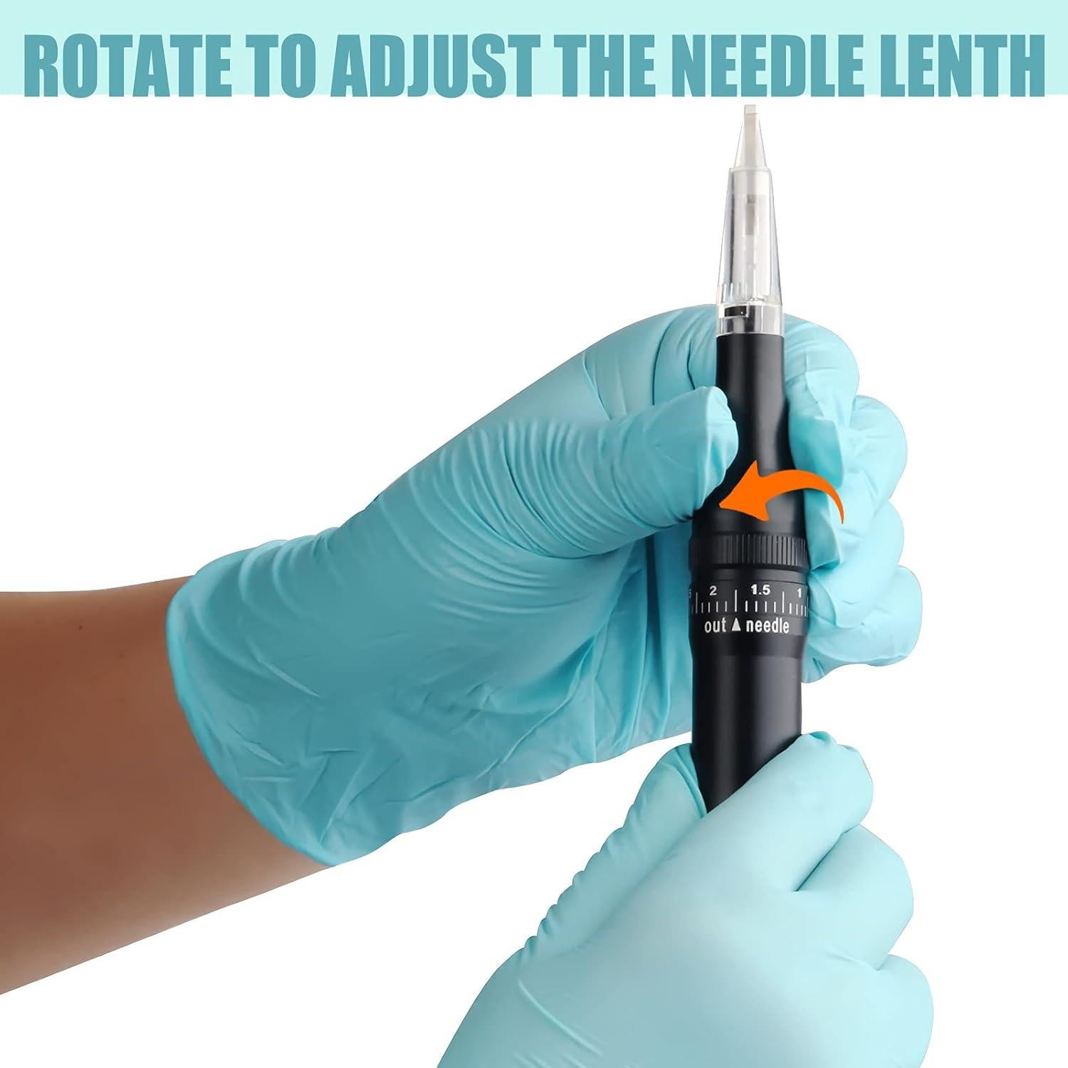 Kit Máquina Tatuaje Cejas Permanente Knigt1776 15 Agujas