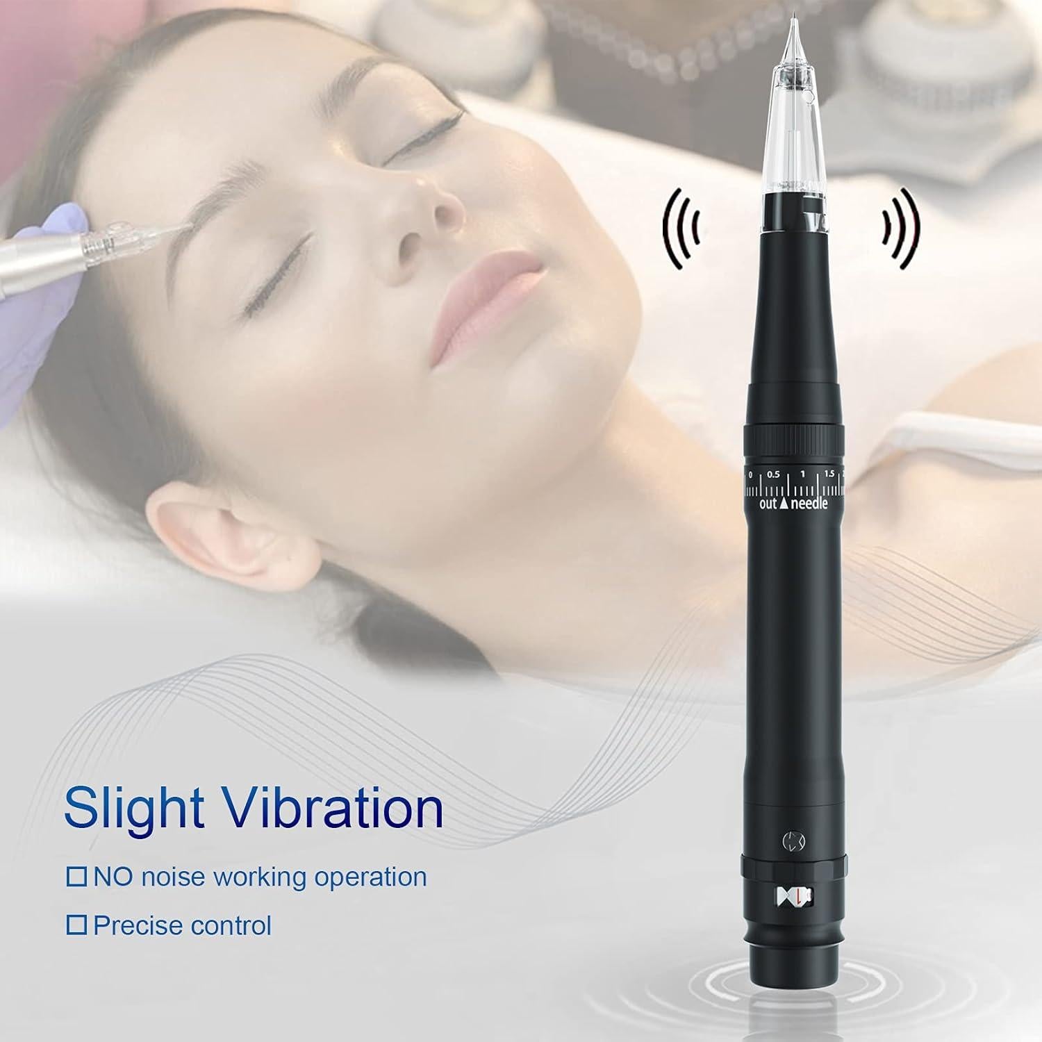 Kit Máquina Tatuaje Cejas Permanente Knigt1776 15 Agujas