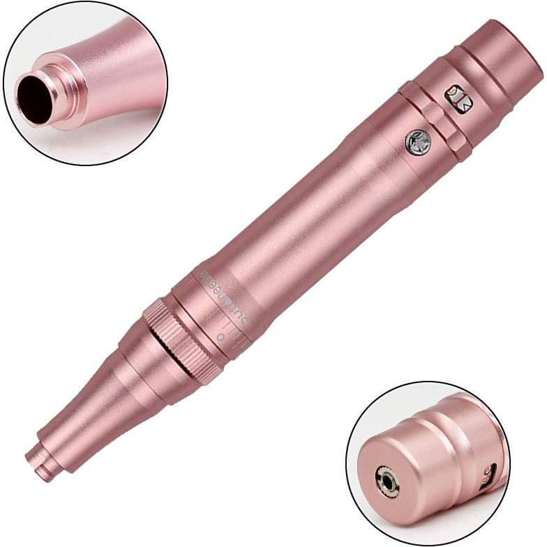 Máquina de Tatuaje Rotativa Mingshops B950 Oro Rosa 10 Agujas