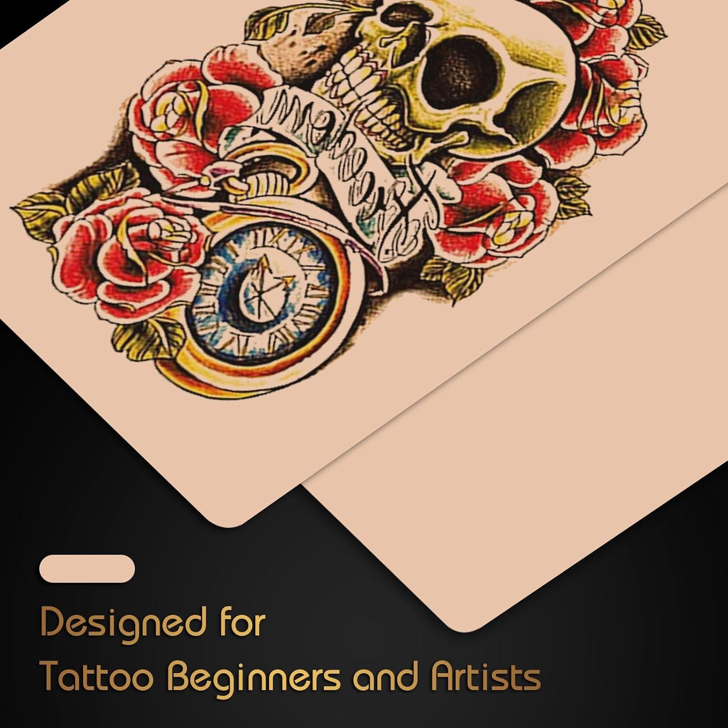 Piel Falsa para Tatuaje Jconly 20 Pcs 20x15 cm Doble Lado