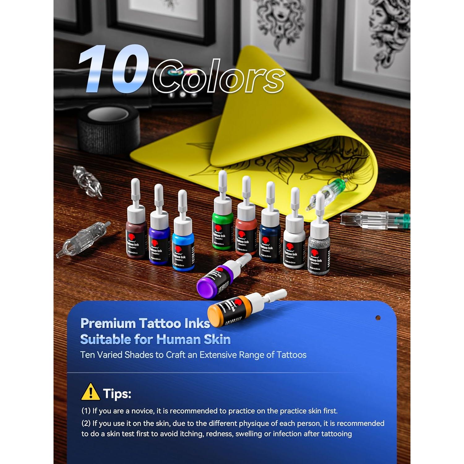 Kit de Máquina de Tatuaje Inalámbrica Phomemo con 20 Agujas