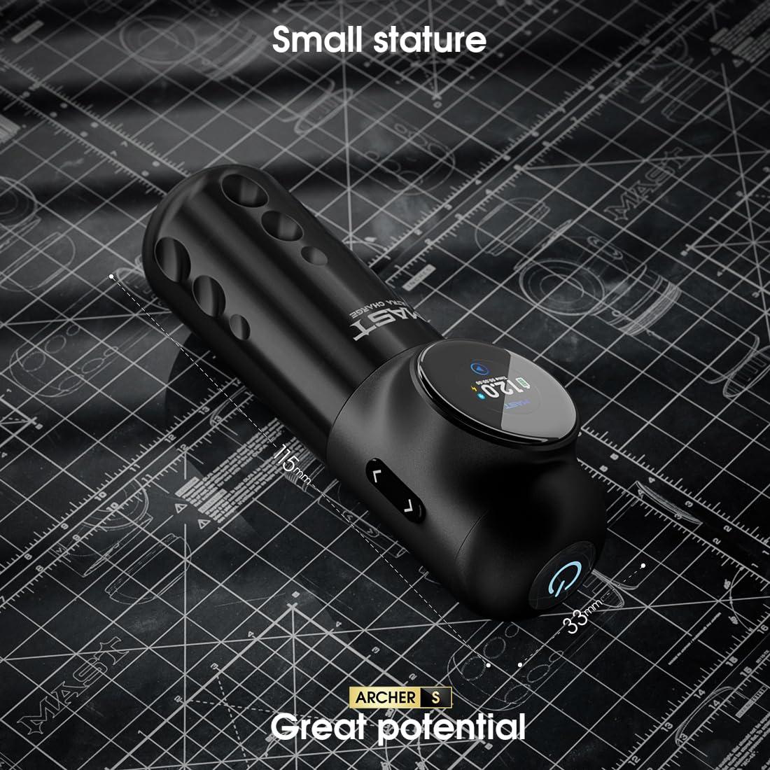 Mast Archer S Máquina de Tatuaje Inalámbrica 4.2mm Gris Mate