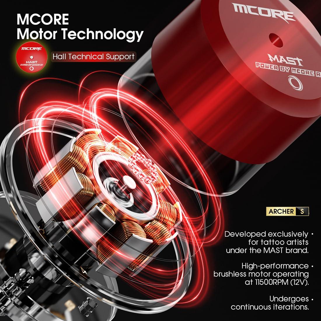 Mast Archer S Máquina de Tatuaje Inalámbrica 4.2mm Gris Mate