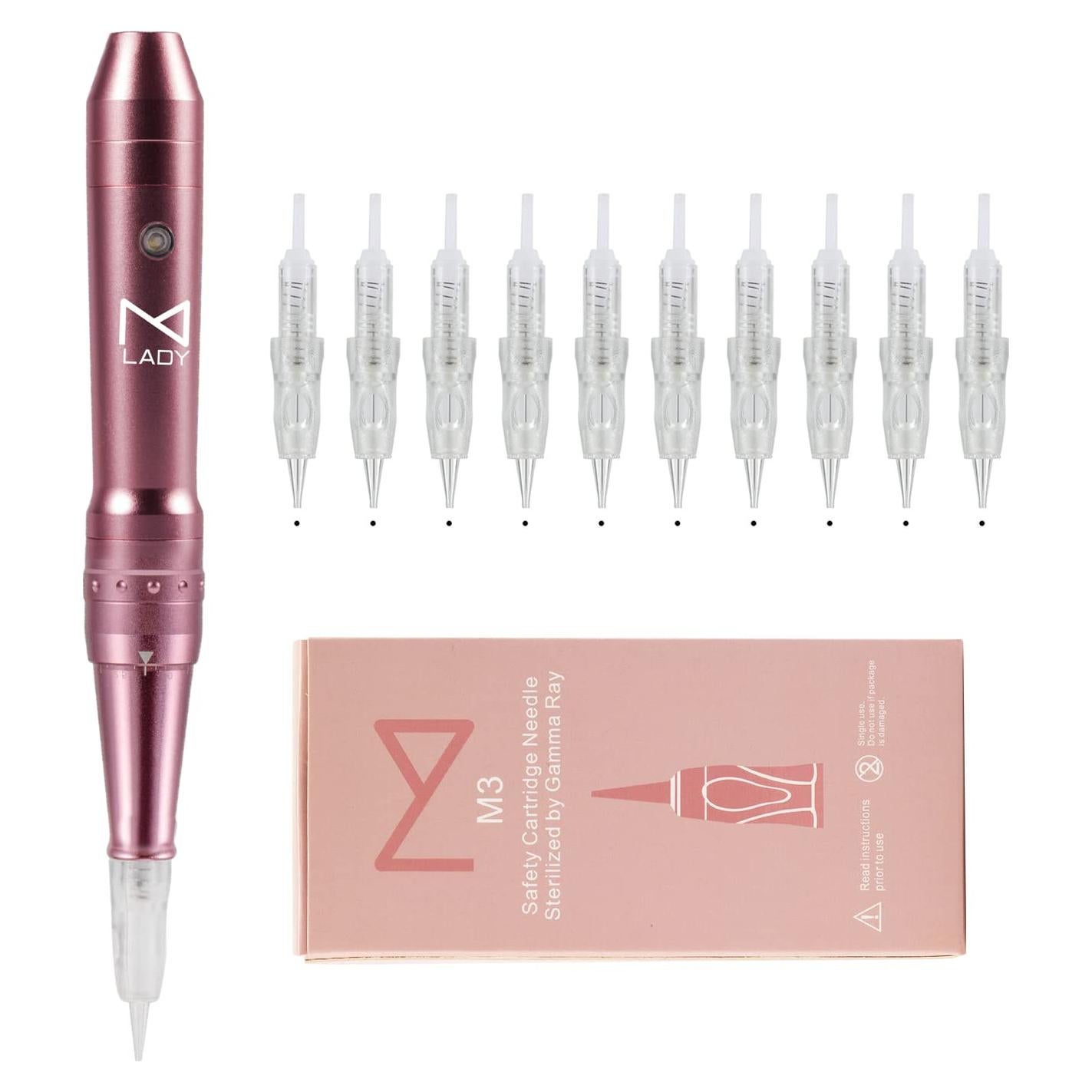 Máquina de Maquillaje Permanente Inalámbrica Mellie Rosa