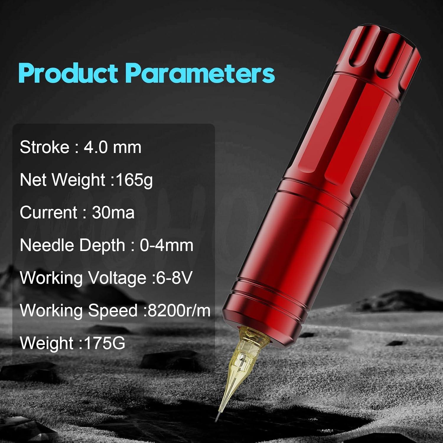 Kit de Tatuaje Profesional Mokohoa con Fuente de Poder y 6 Agujas