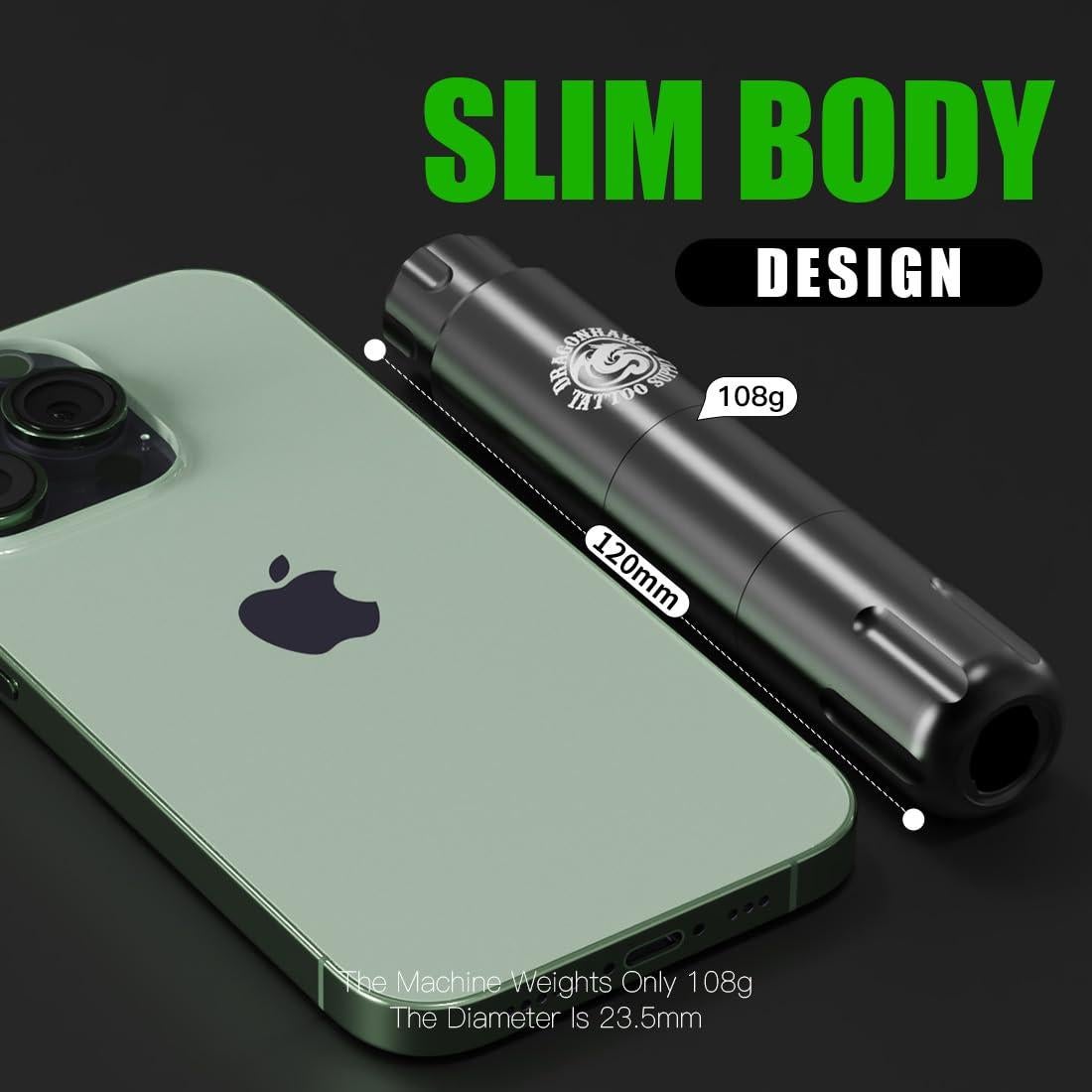 Kit de Tatuaje Inalámbrico Dragonhawk S12 para Principiantes