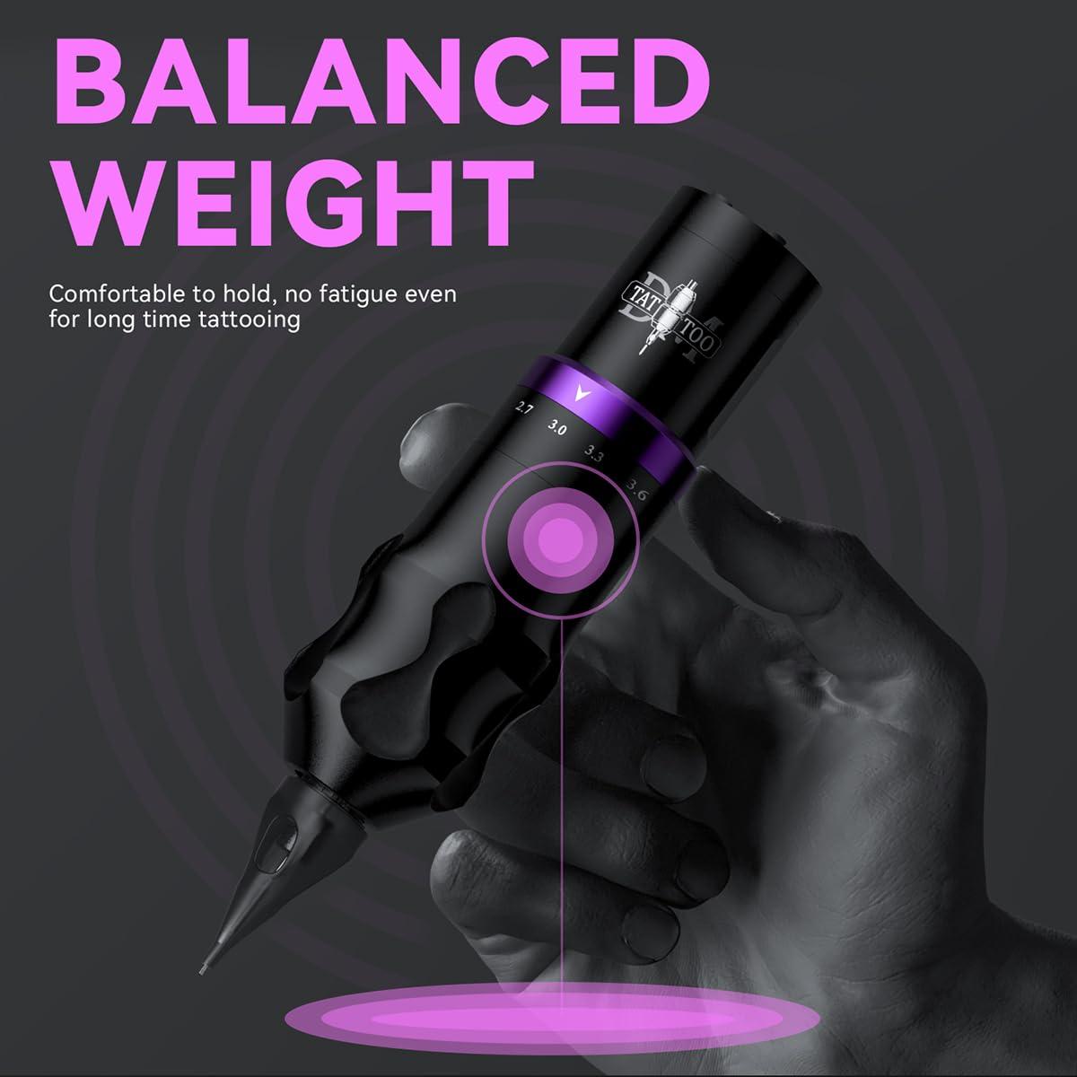 Máquina de Tatuaje Inalámbrica DMTATTOO con Pantalla LED