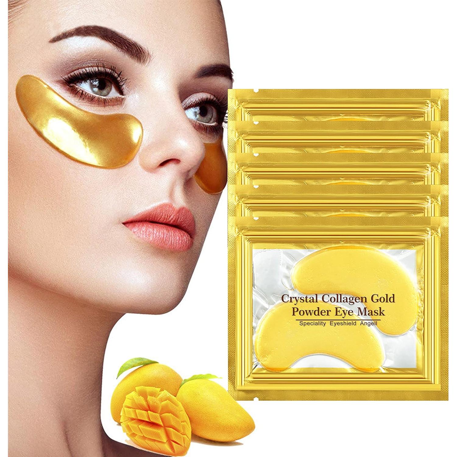 Conjunto de Mascarillas Hidratantes VERONNI - 20 Parches Ojos y 10 Labios Oro 24K