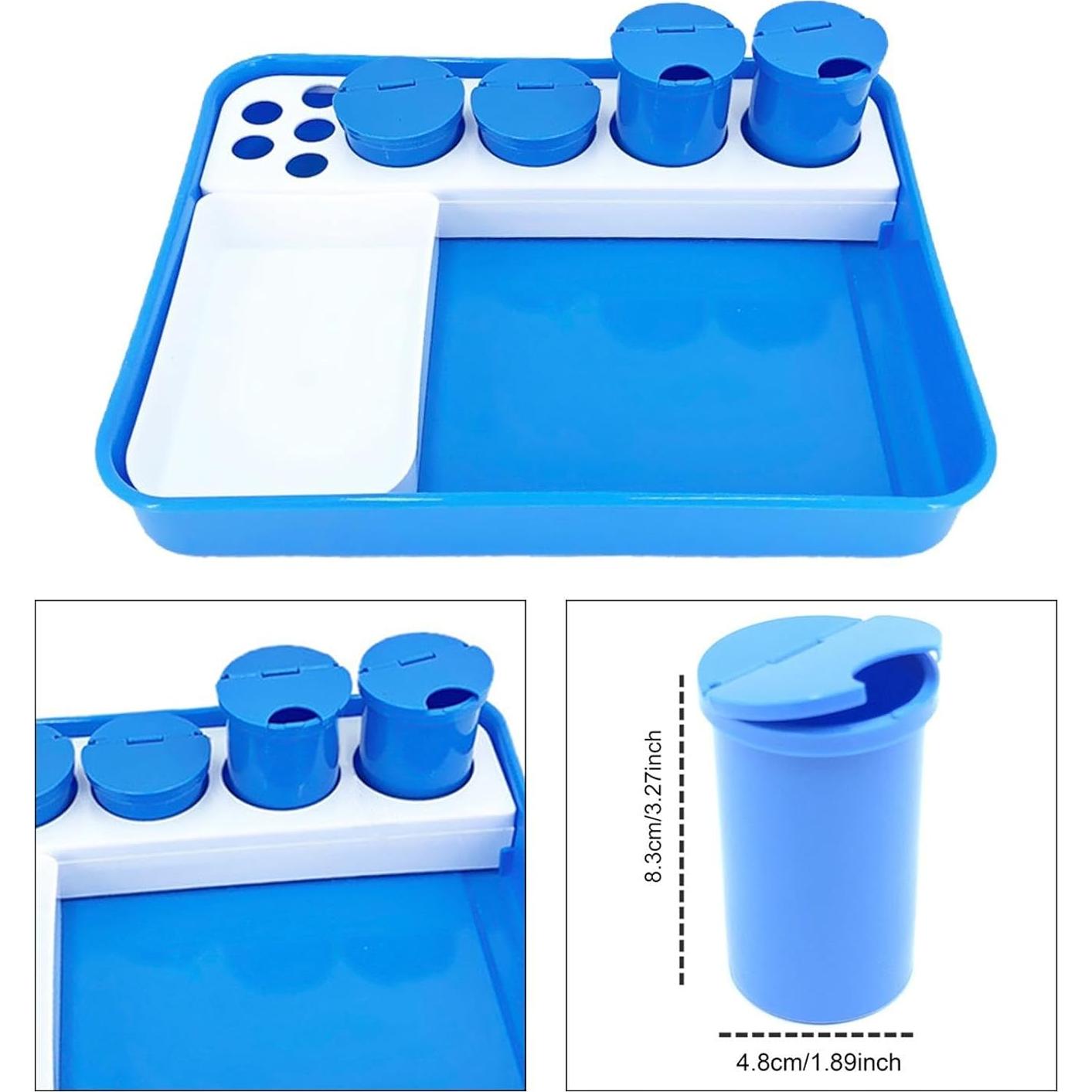 Bandeja Cuadrada Multifuncional Genérica para Salón de Belleza 31x24cm