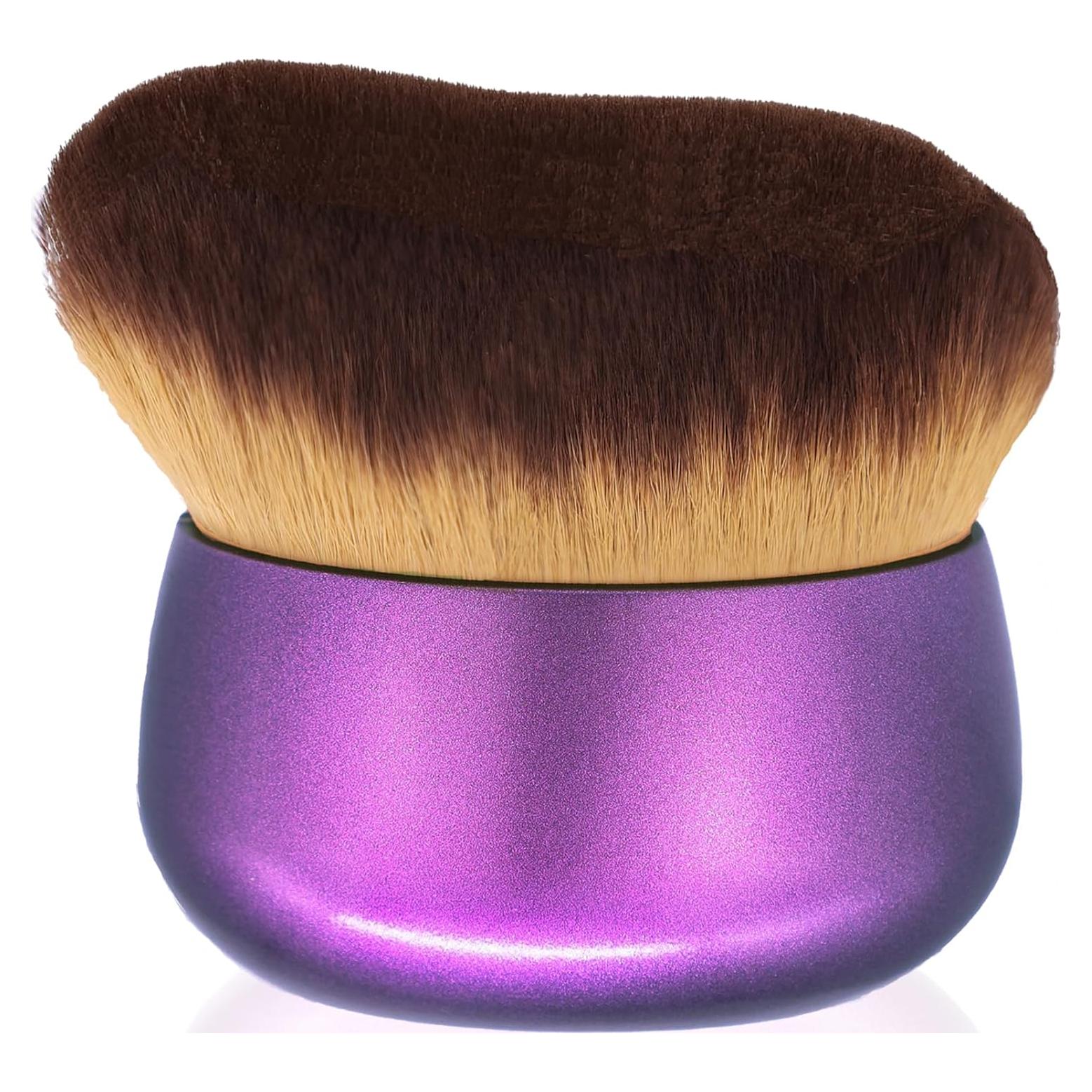 Brocha de Maquillaje Corporal Kabuki EOICCEOH 75 mm Morado