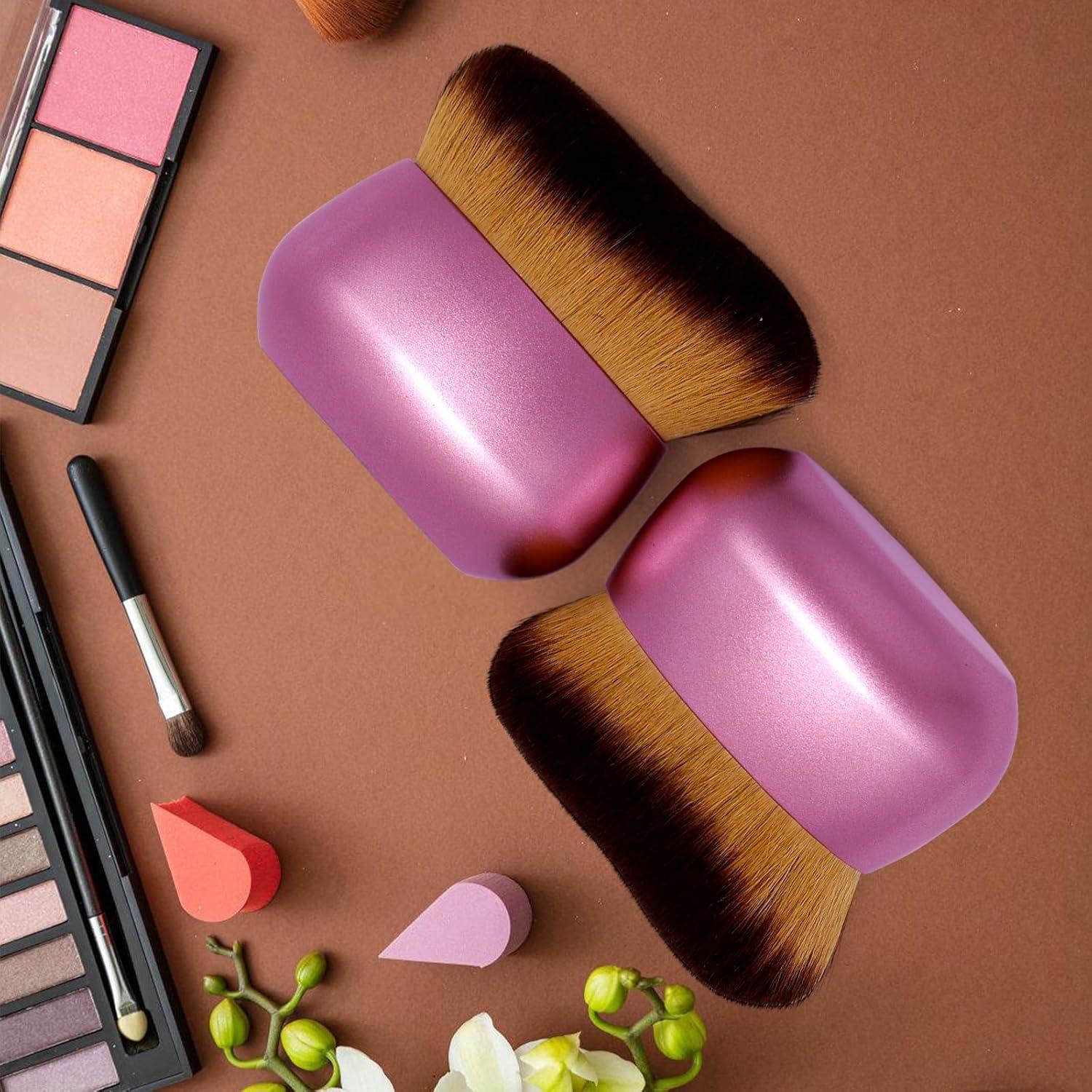 Brocha de Maquillaje Corporal Kabuki EOICCEOH 75 mm Morado