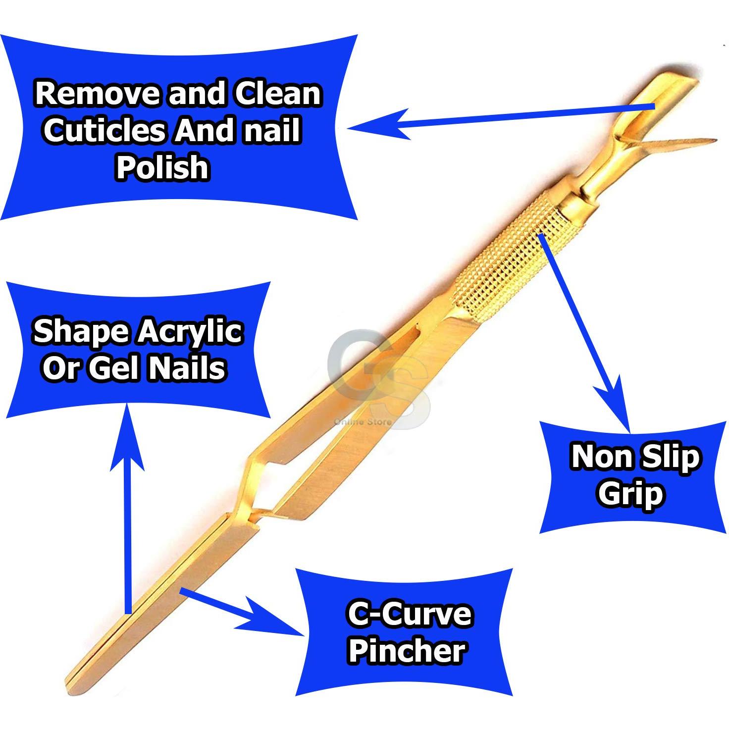 Herramienta de Pinzamiento de Uñas G.S Beauty 2 Pcs C-Curva