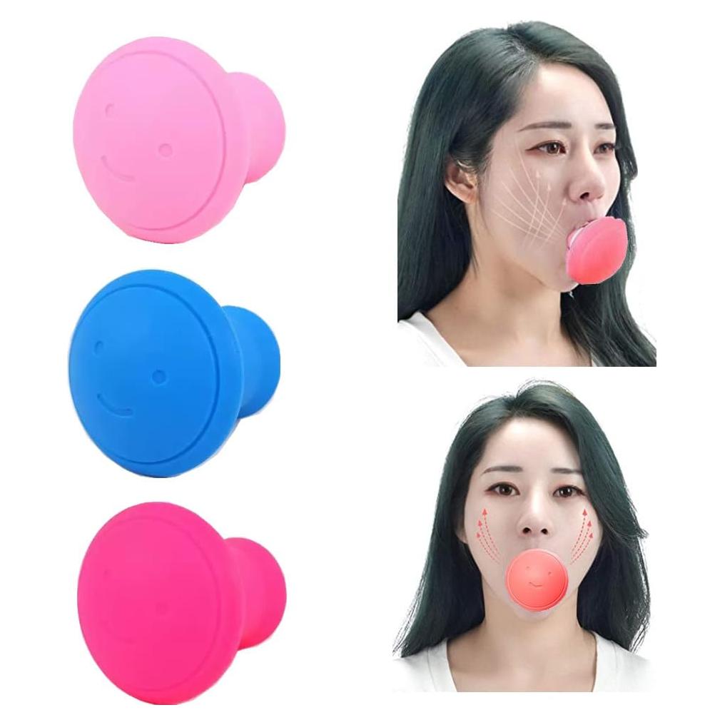 Ejercitador Facial Dlmlemu para Doble Papada y Arrugas - Rosa