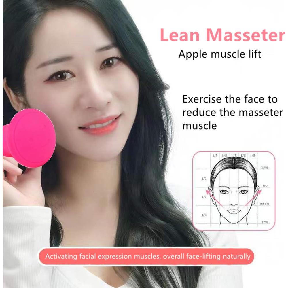 Ejercitador Facial Dlmlemu para Doble Papada y Arrugas - Rosa