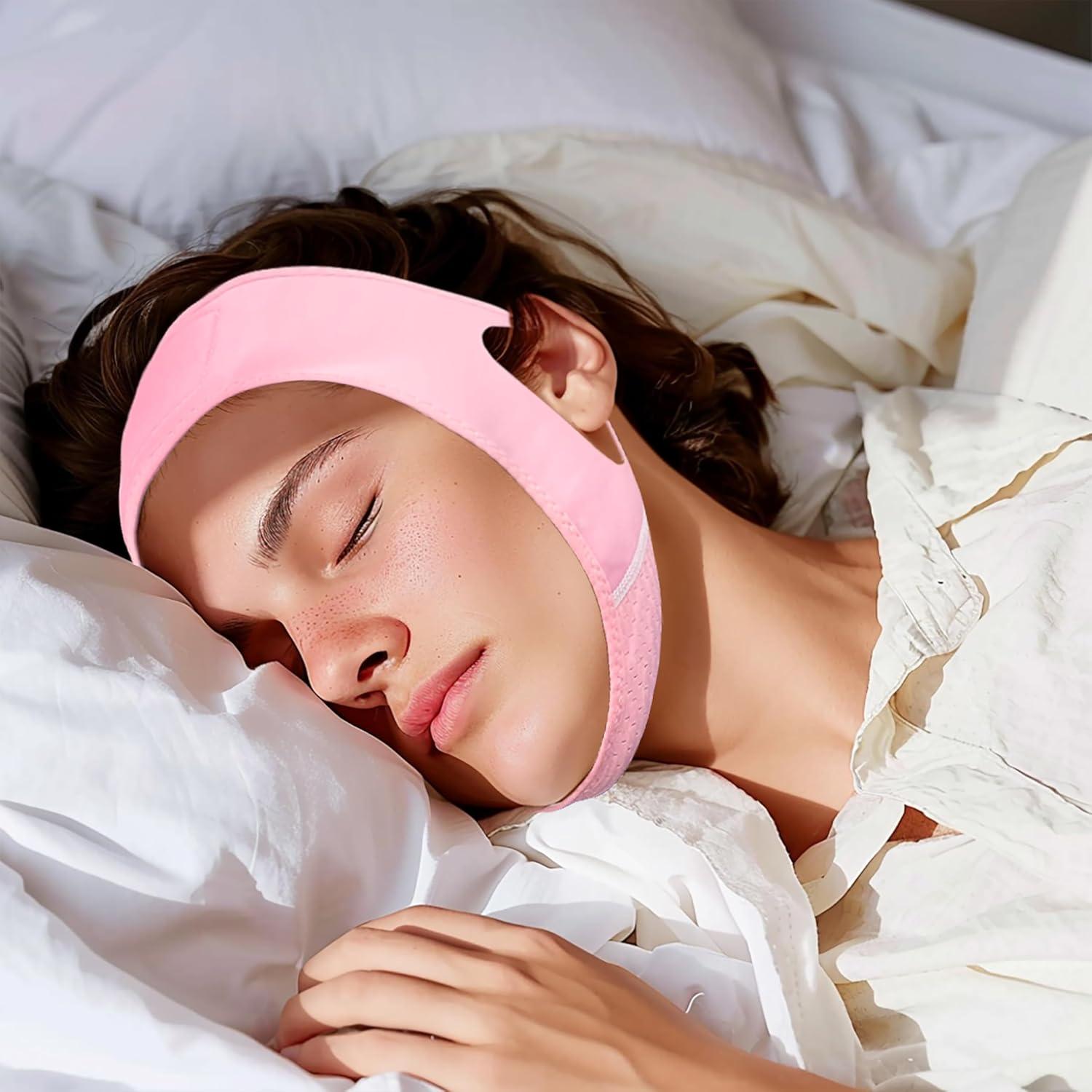 Correa Facial Reutilizable Yuibthr para Dormir - Elevadora Rosa