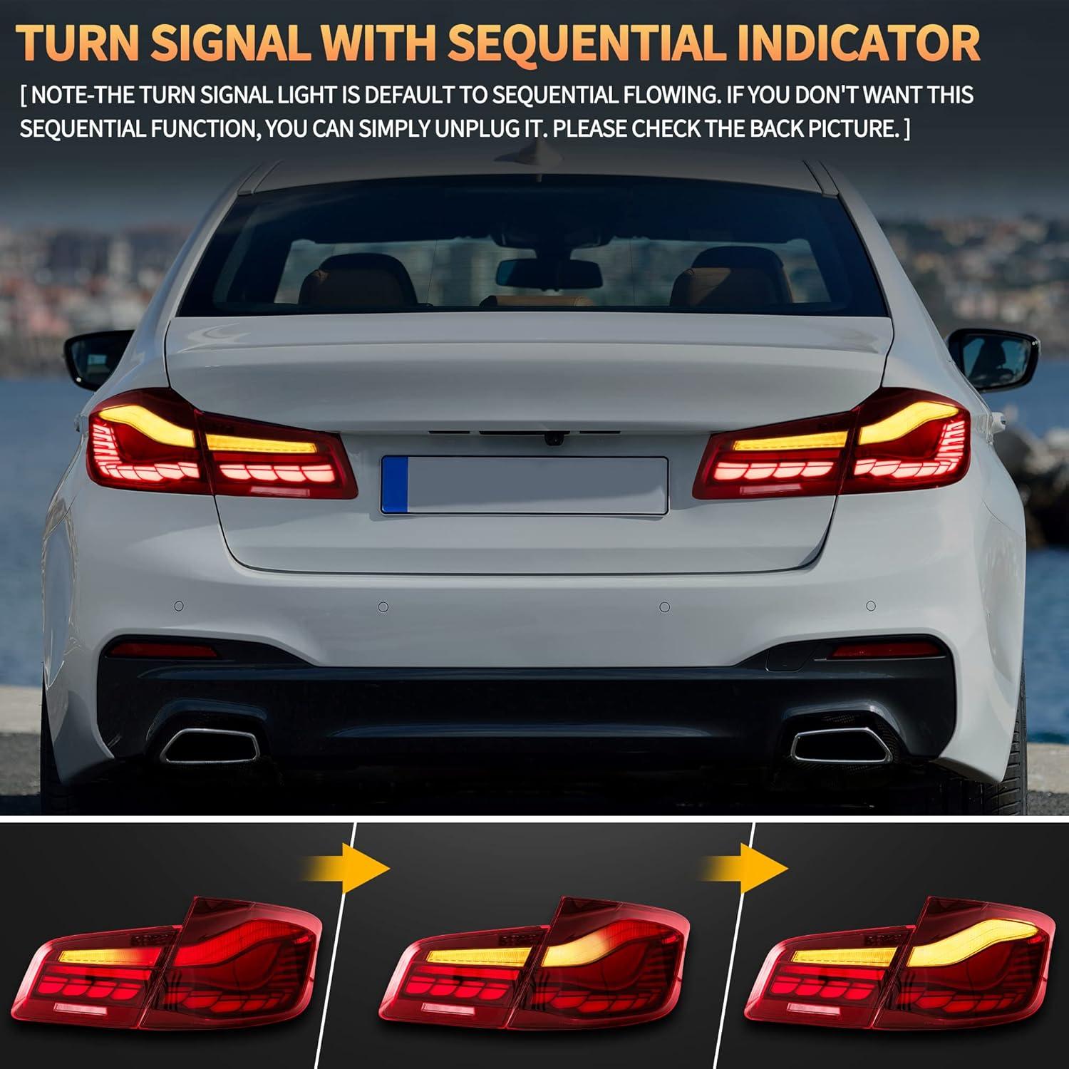 Luces Traseras VLAND LED para BMW Serie 5 F10 2011-2017