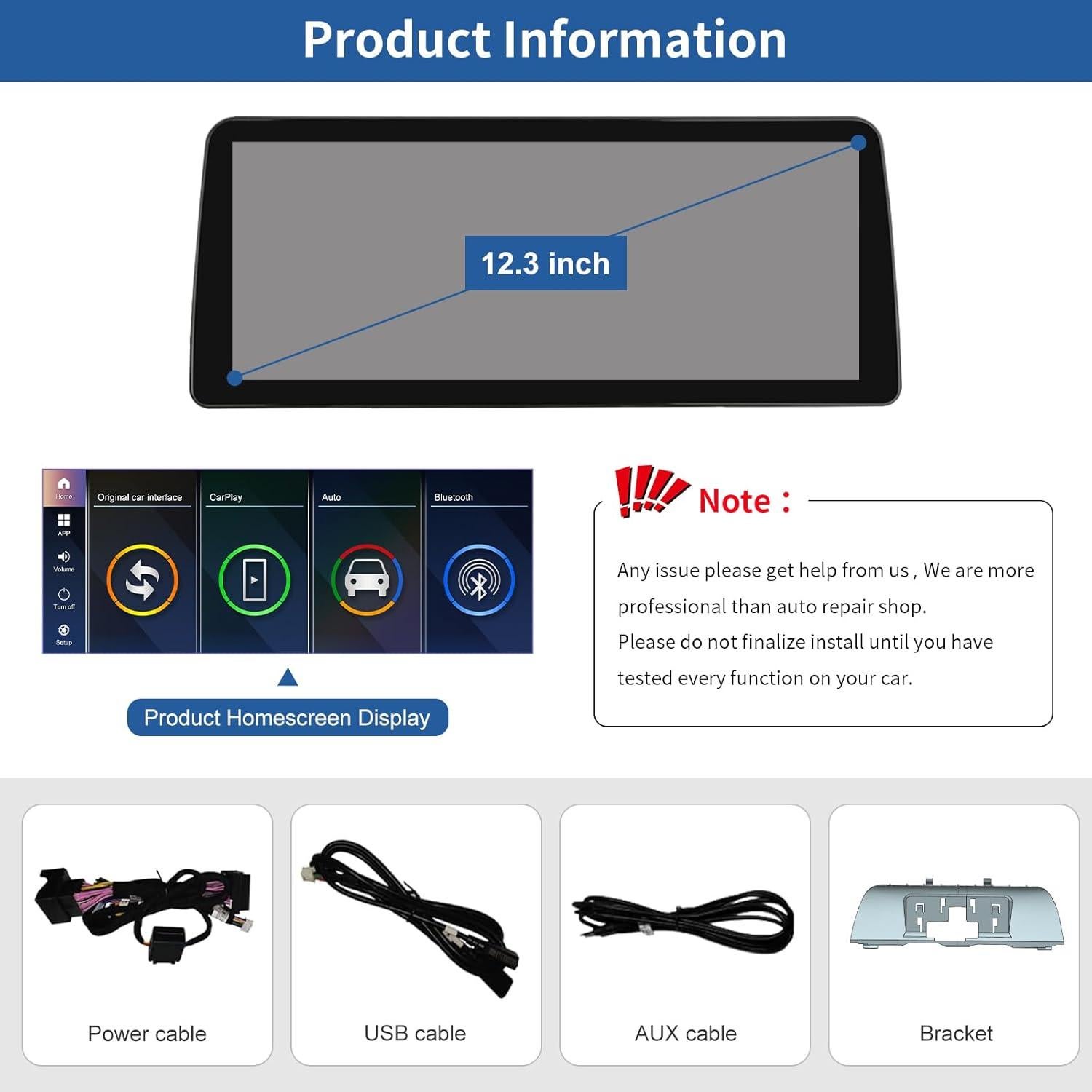 Pantalla Táctil 12.3" Road Top para BMW Serie 5 F10/F11 2012-2016