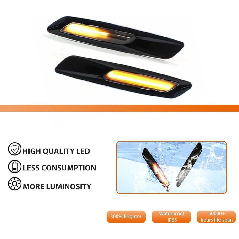 Luces de Marcador Lateral LED Ámbar Adiil para BMW E82 E88 E90 E91 E92 E93 E60 E61