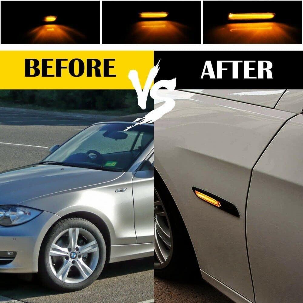 Luces de Marcador Lateral LED Ámbar Adiil para BMW E82 E88 E90 E91 E92 E93 E60 E61