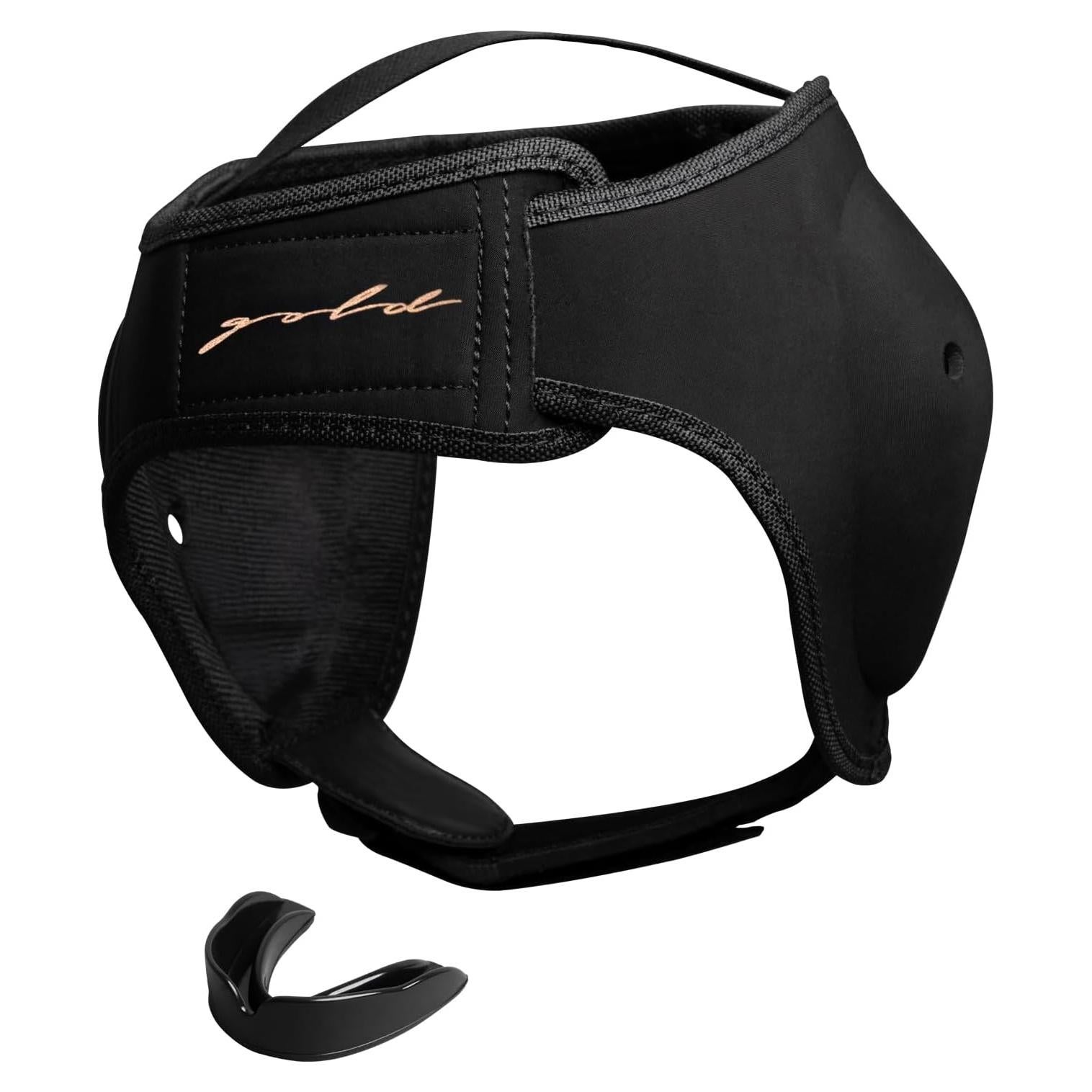 Protector de cabeza Gold BJJ ajustable para Jiu Jitsu y MMA