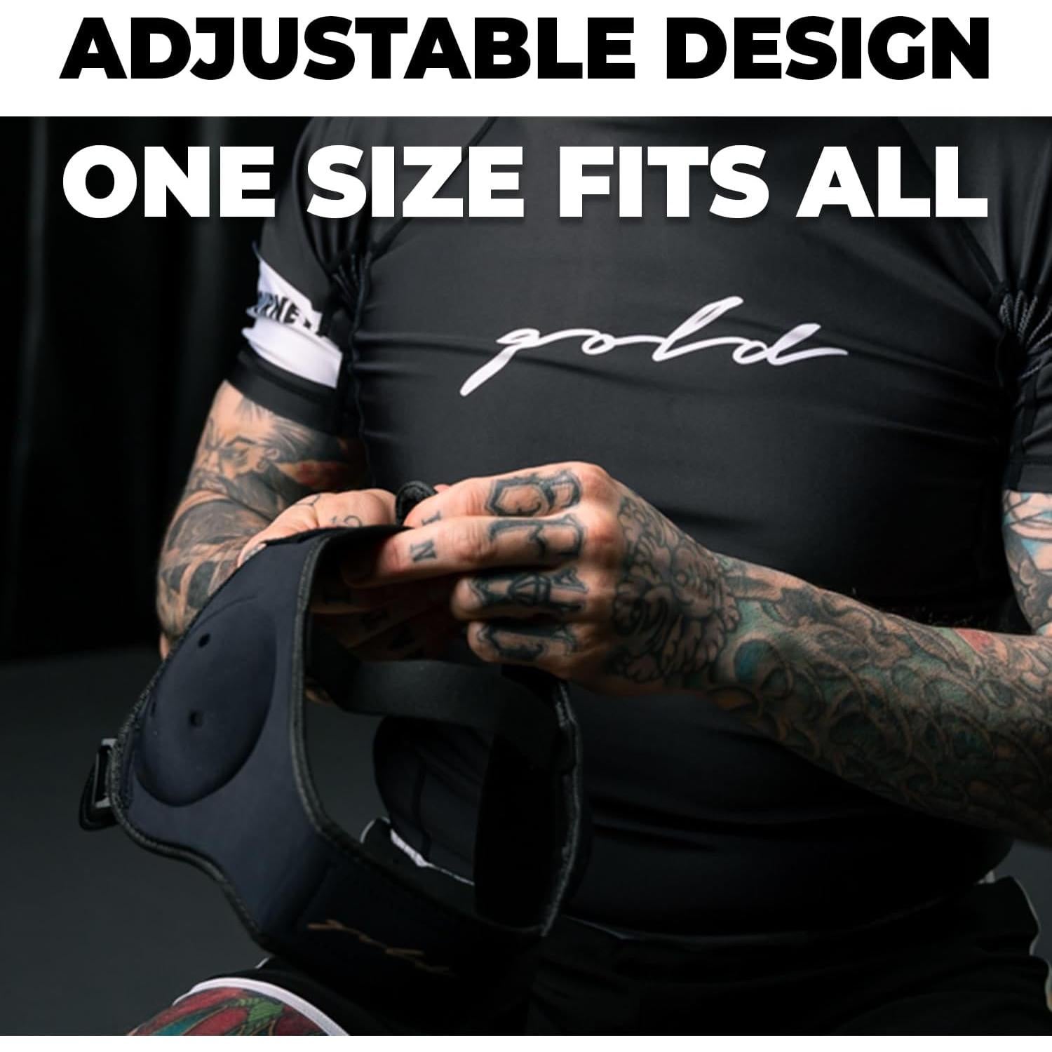 Protector de cabeza Gold BJJ ajustable para Jiu Jitsu y MMA