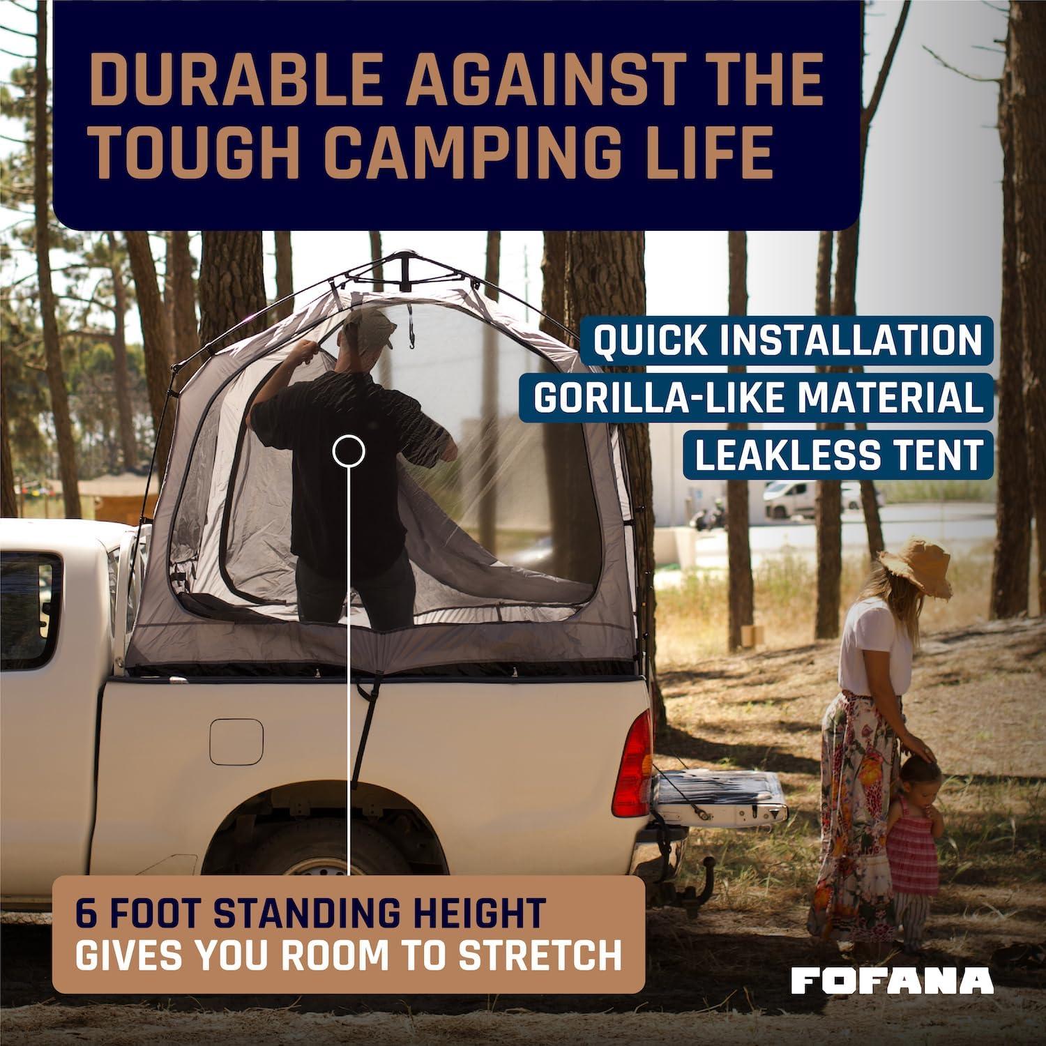 Carpa Fofana para Cama de Camioneta - Tamaño Medio - Impermeable