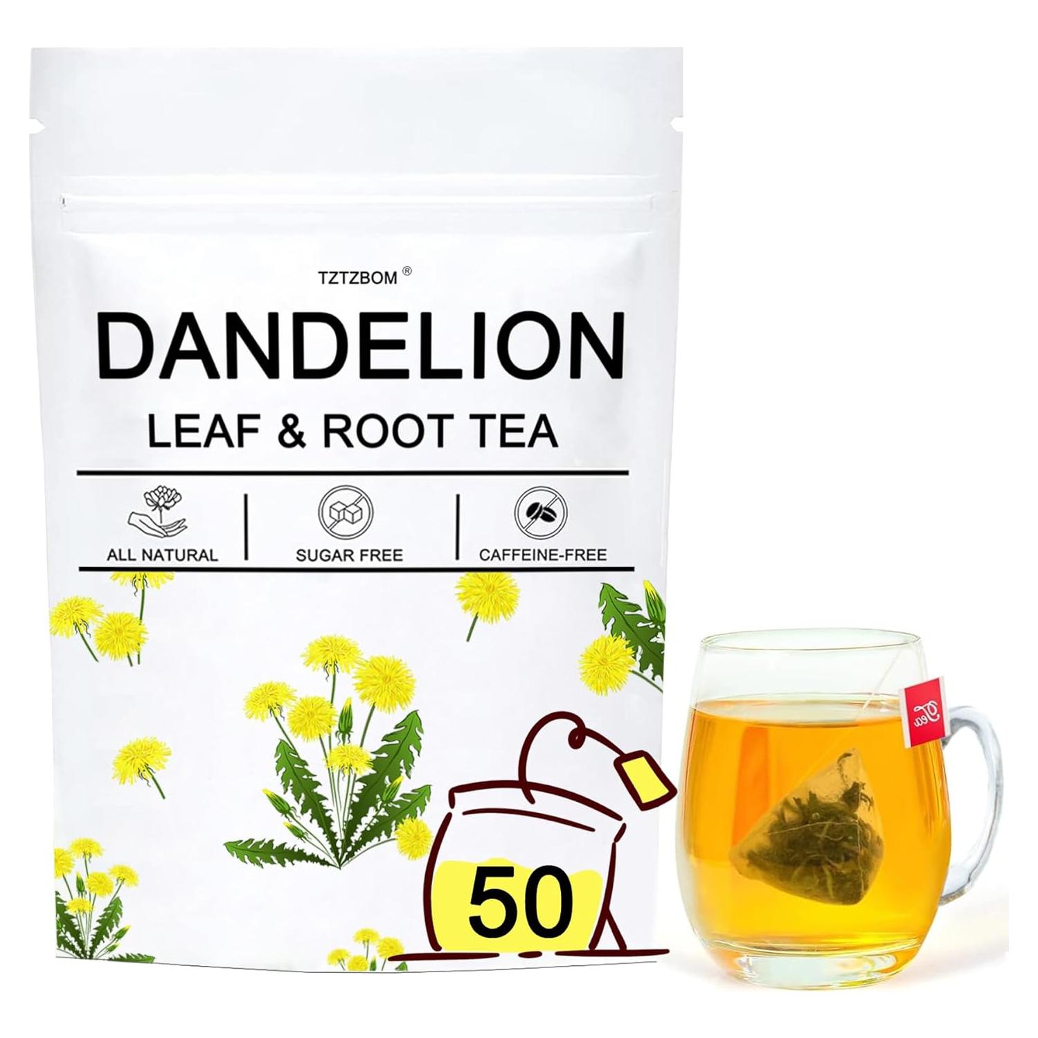 Té Herbal Detox TZTZBOM de Diente de León 50 Bolsas 100g