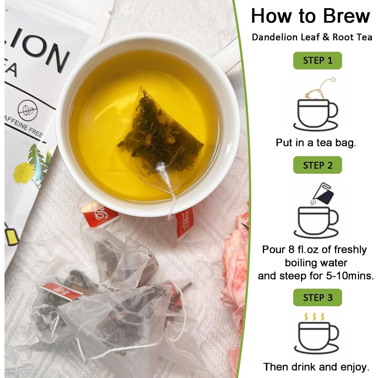 Té Herbal Detox TZTZBOM de Diente de León 50 Bolsas 100g