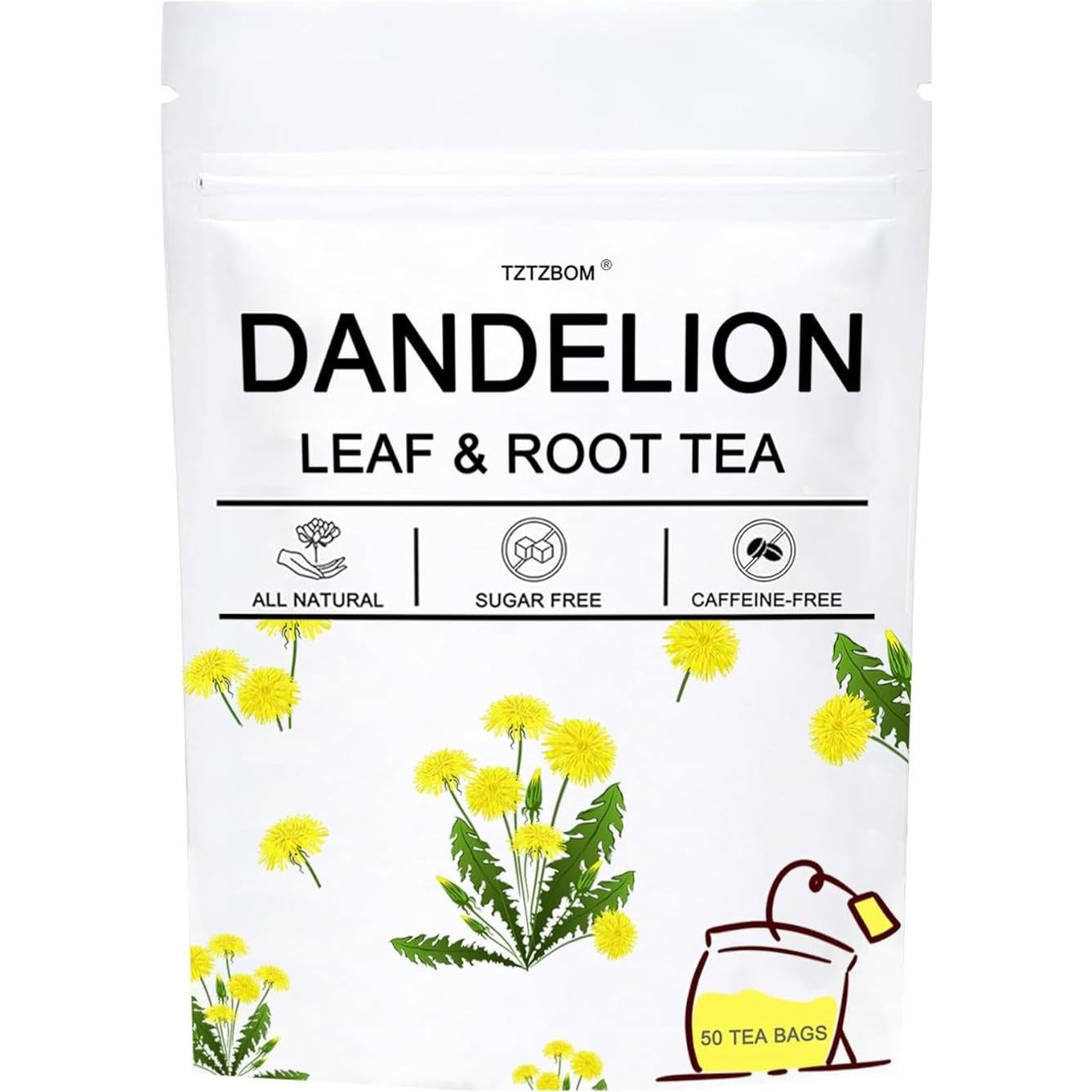 Té Herbal Detox TZTZBOM de Diente de León 50 Bolsas 100g