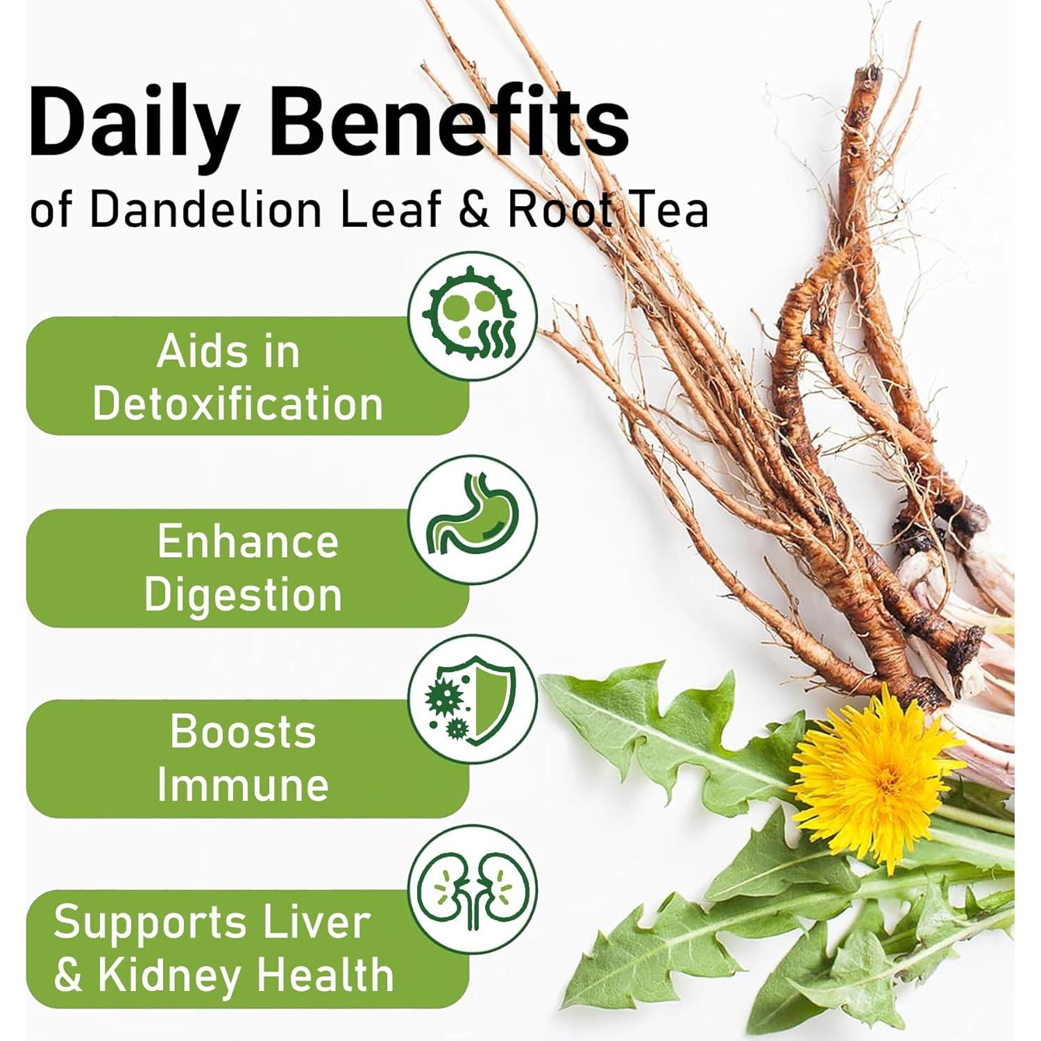 Té Herbal Detox TZTZBOM de Diente de León 50 Bolsas 100g