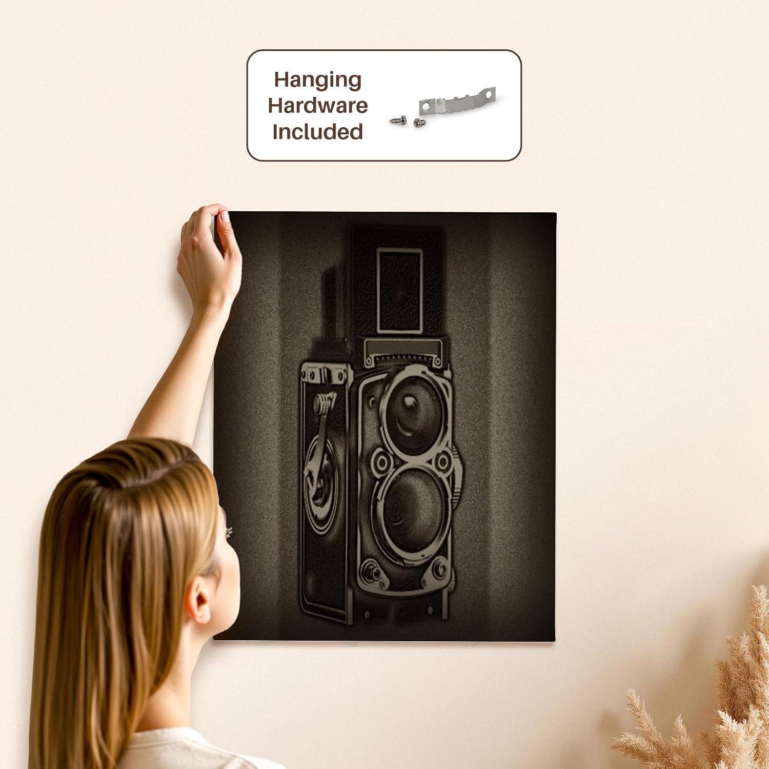 Envoltura de Lienzo 3dRose Cámara Vintage 40.64x50.8 cm